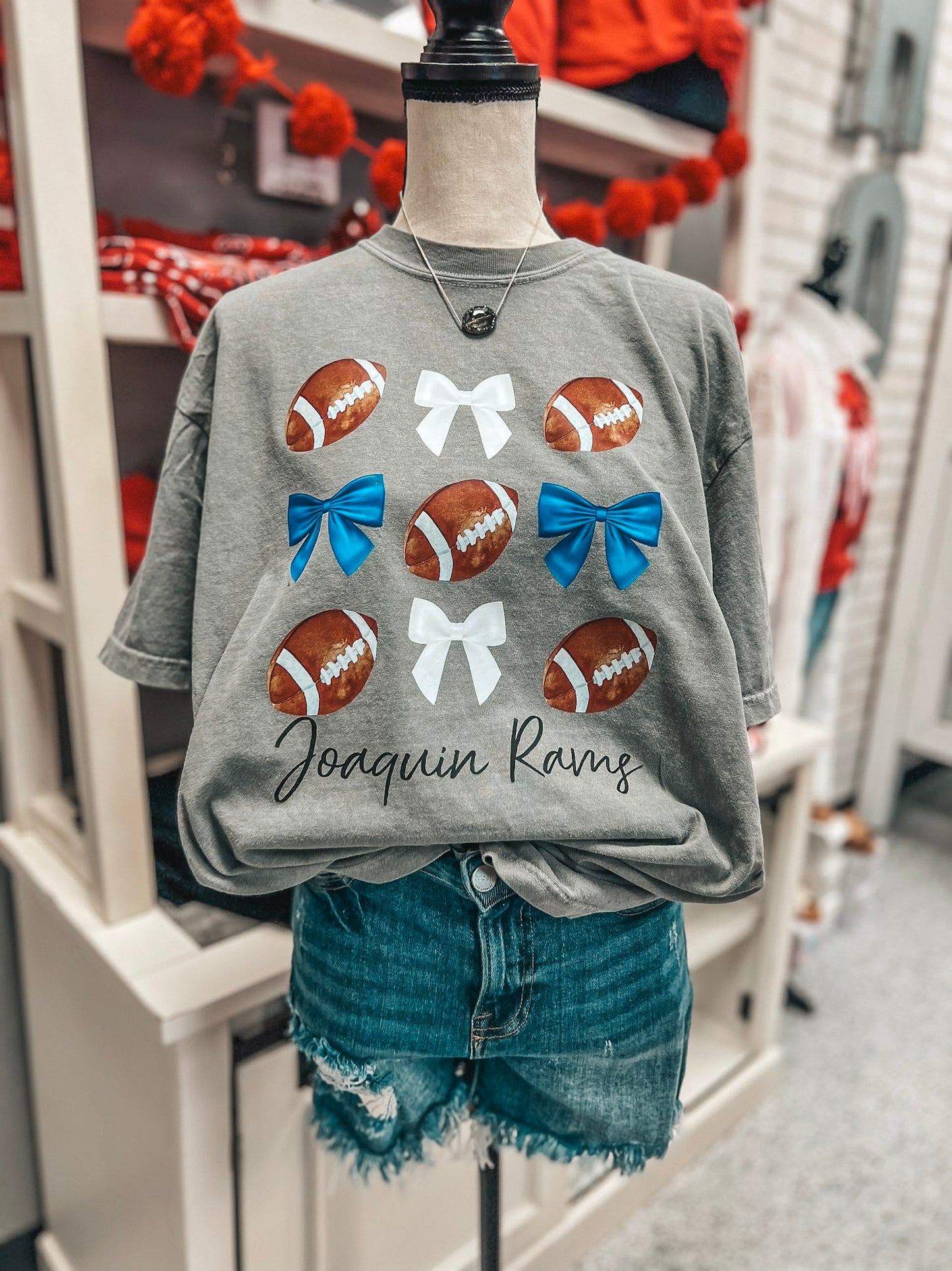 CUSTOM SCHOOL SPIRIT WEAR - MESSAGE US FOR MOCK UP {{FOOTBALL BOWS}}