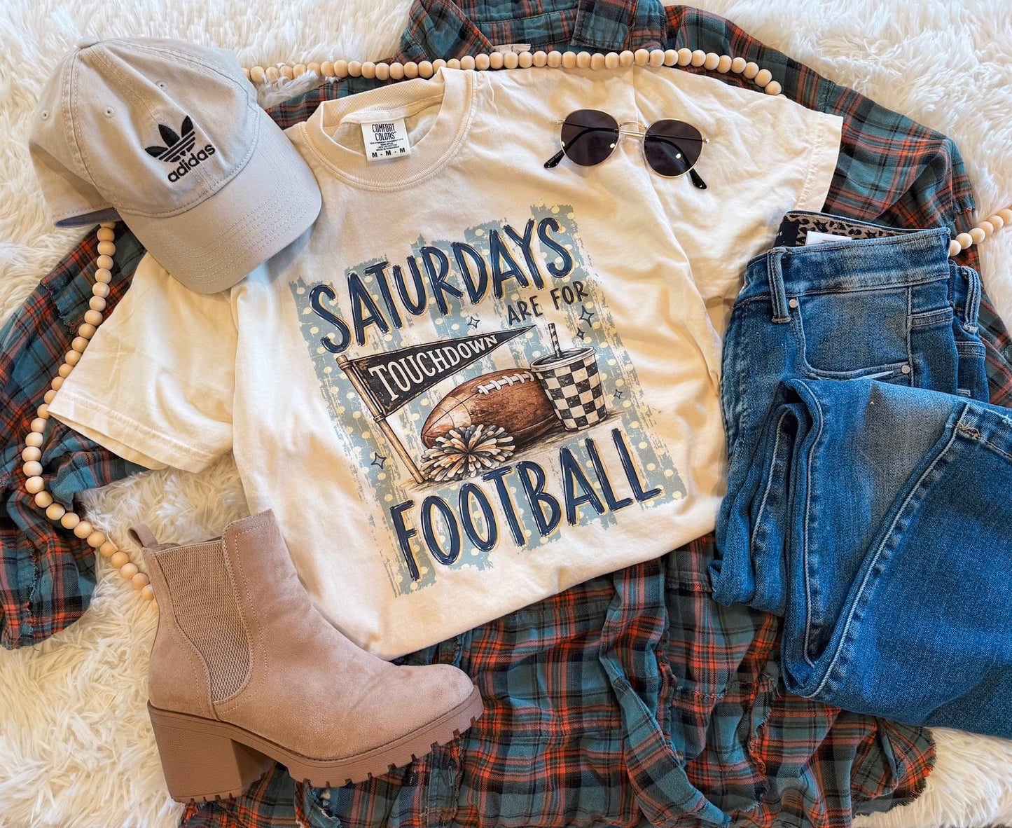 FOOTBALL SEASON TEE (IVORY)