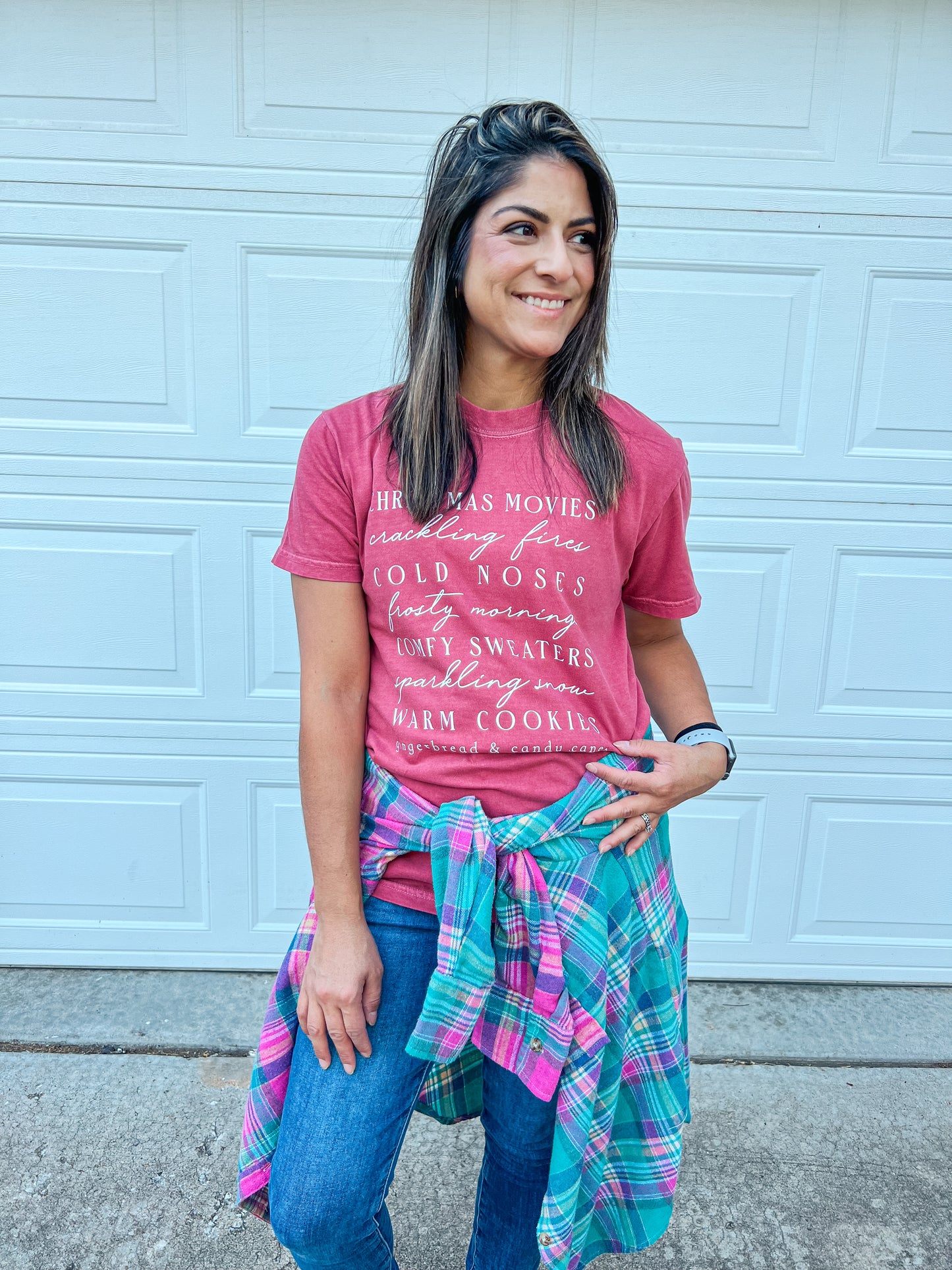 CHRISTMAS LIST TEE (CRIMSON)