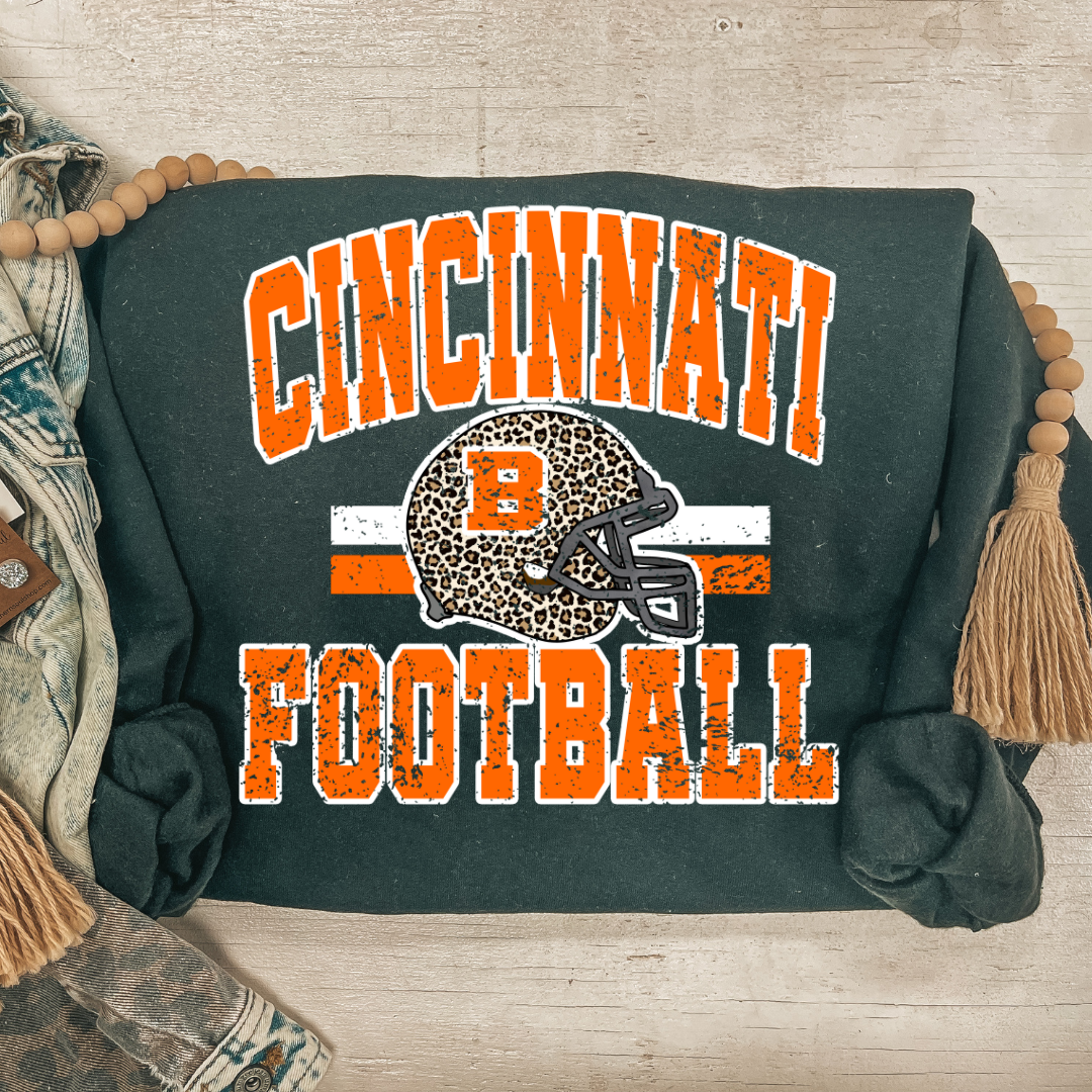 CINCINATTI FOOTBALL VARSITY STYLE SWEATSHIRT