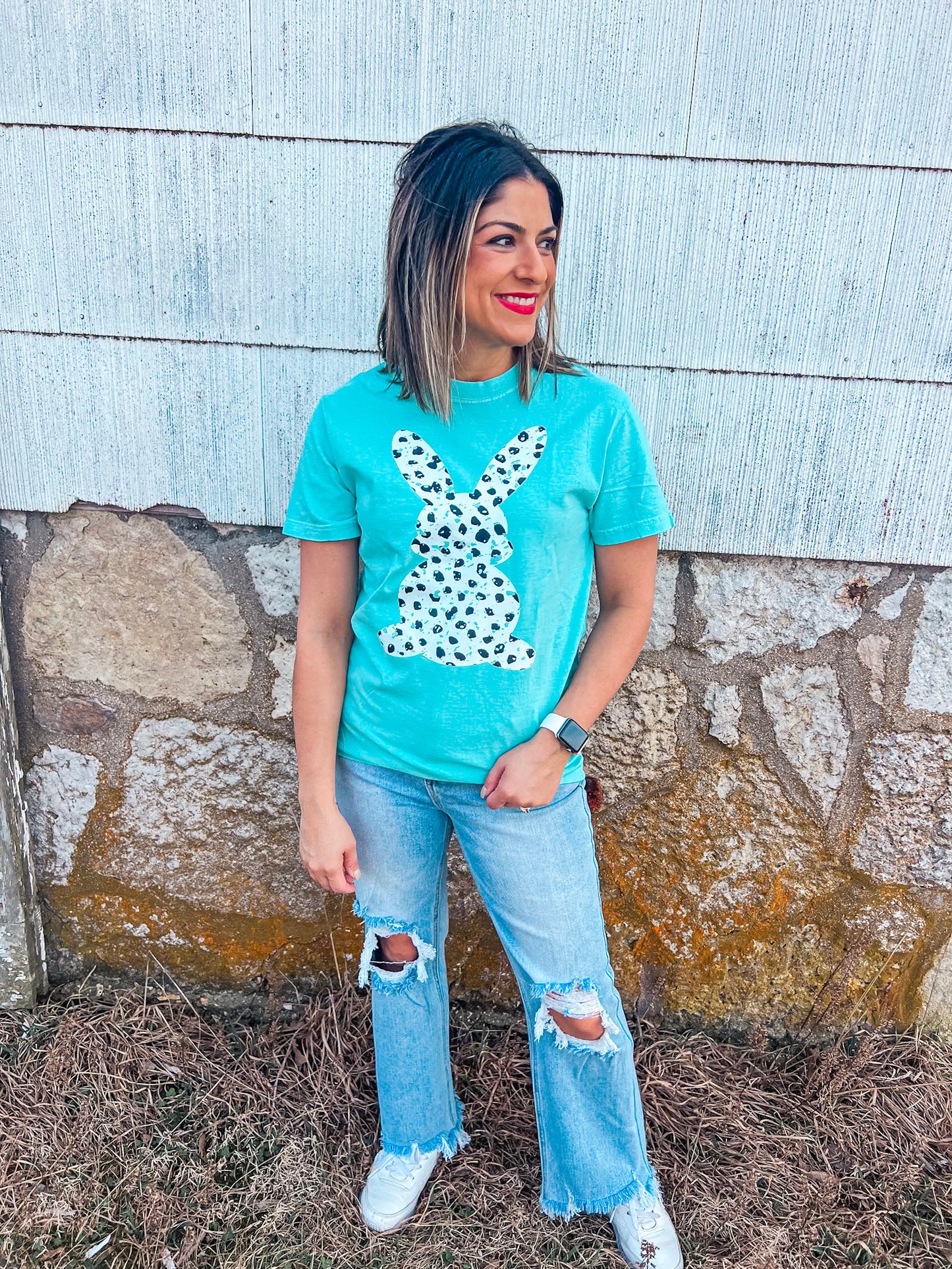 POLKA DOT BUNNY TEE