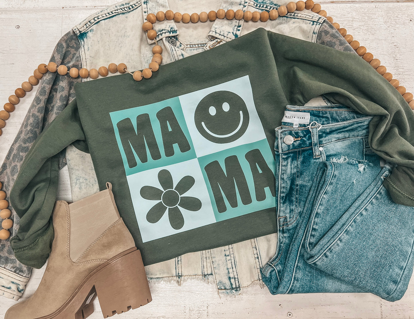 MAMA FLORAL SWEATSHIRT