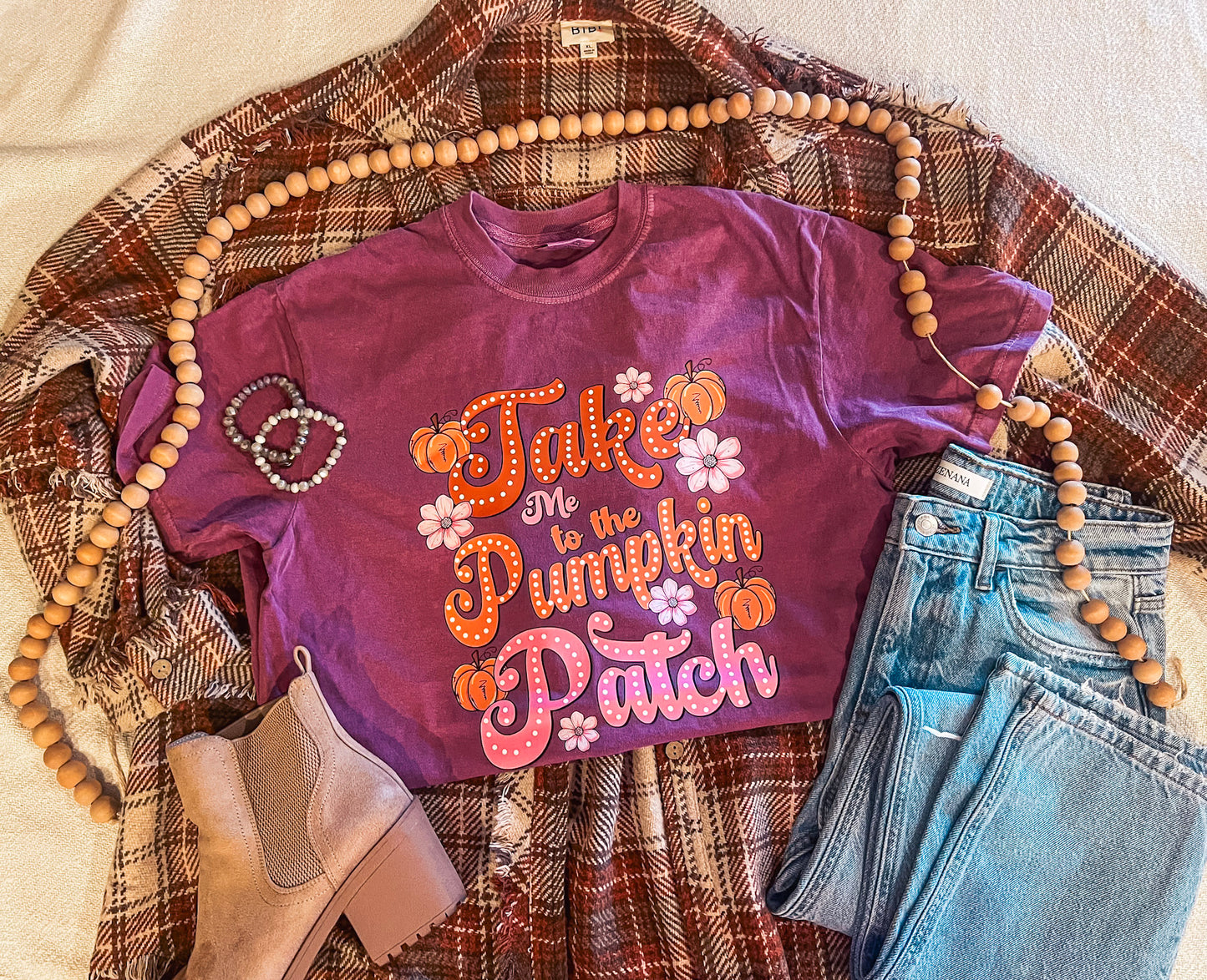 TAKE ME TO THE PUMPKIN PATCH TEE (BERRY CC)