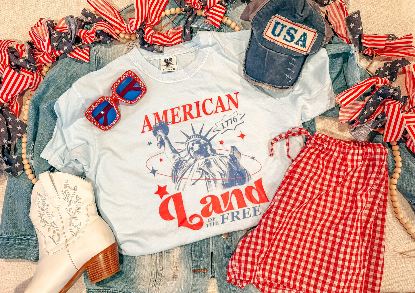 AMERICA LAND OF LIBERTY (CHAMBRAY)
