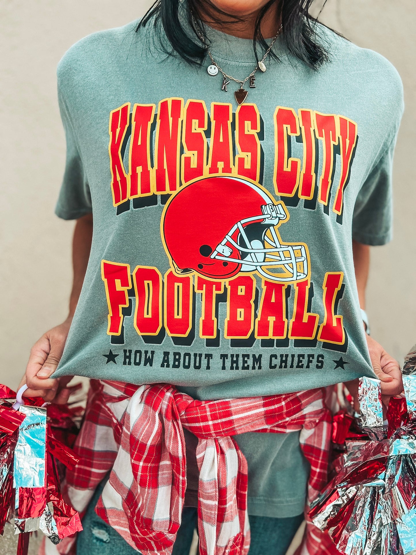 KANSAS CITY FOOTBALL-HOW ABOUT TEE (GREY CC)