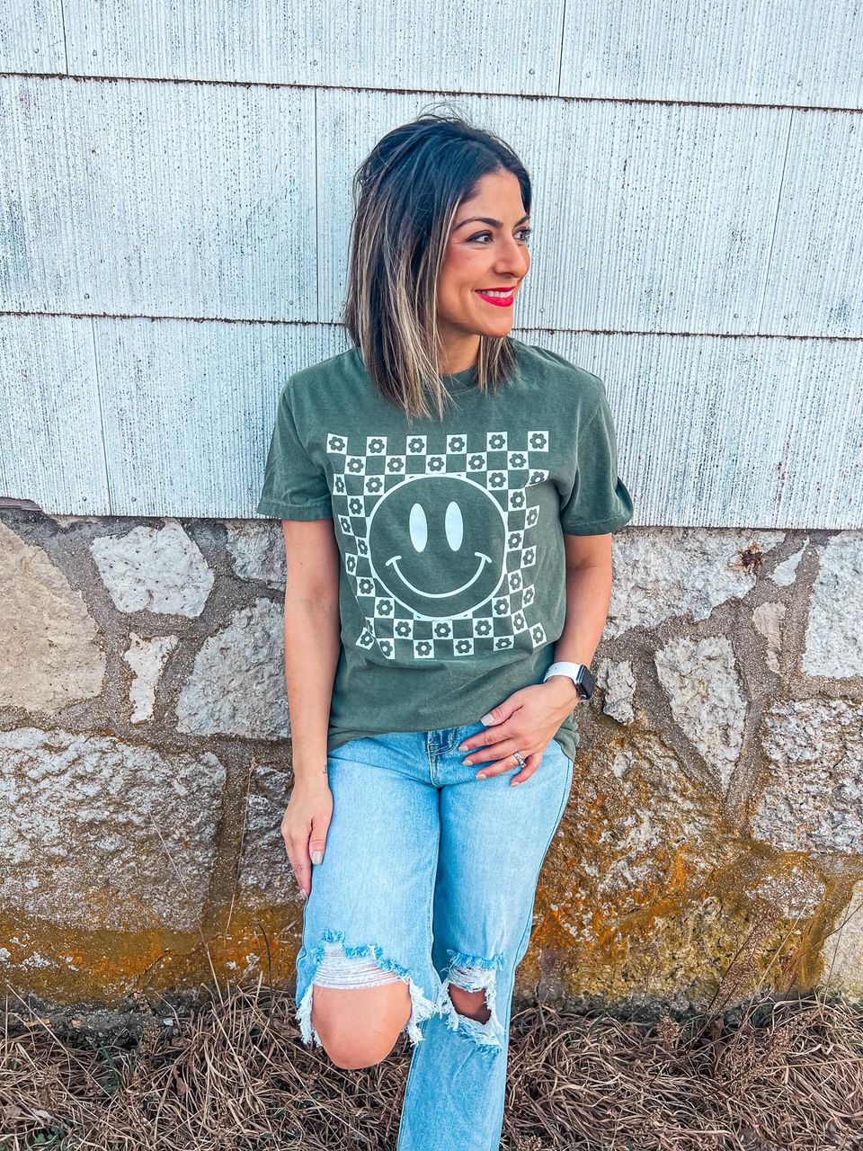 MOSS HAPPY TEE