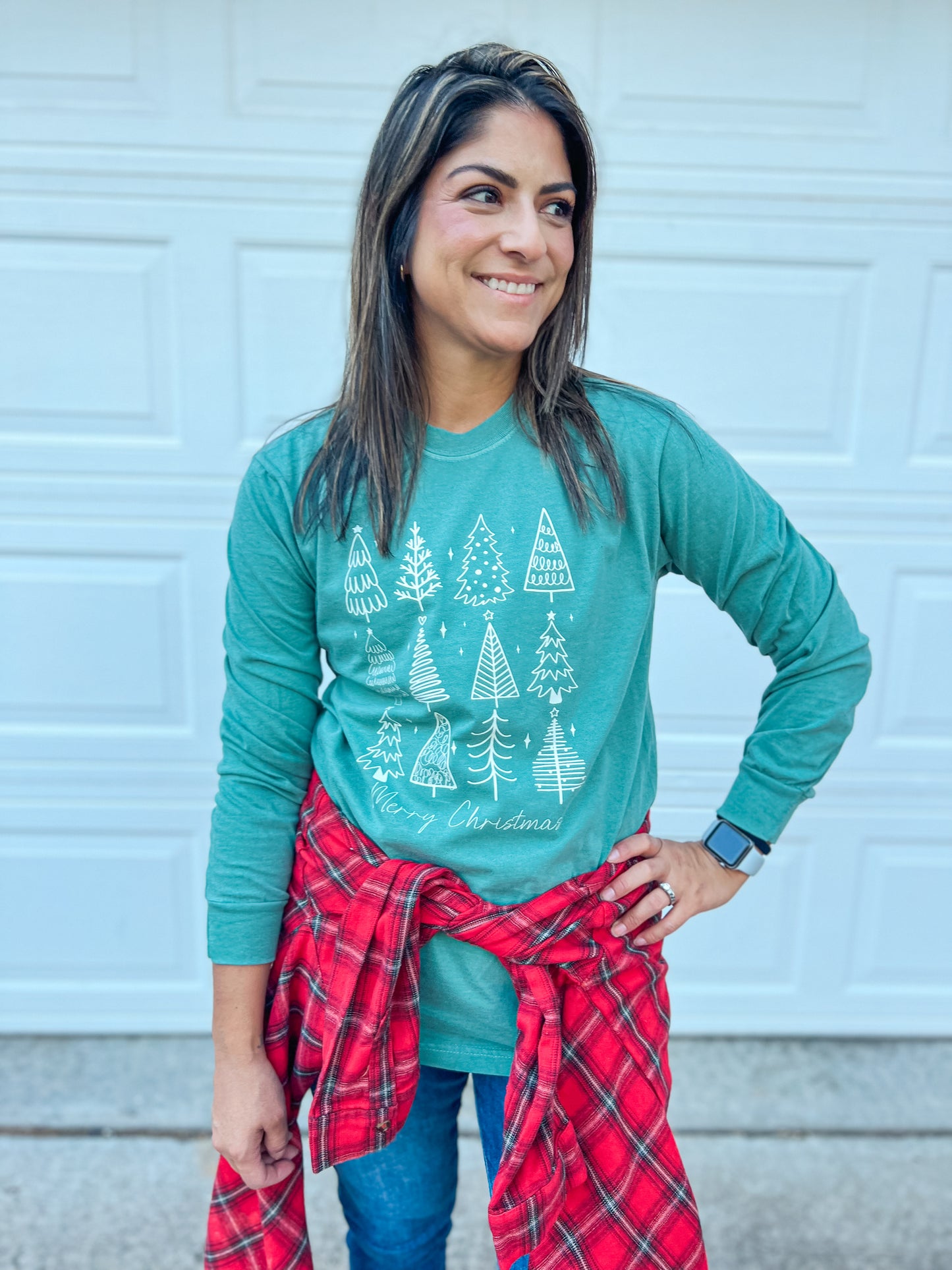 MERRY CHRISTMAS LONG SLEEVE (LIGHT GREEN)