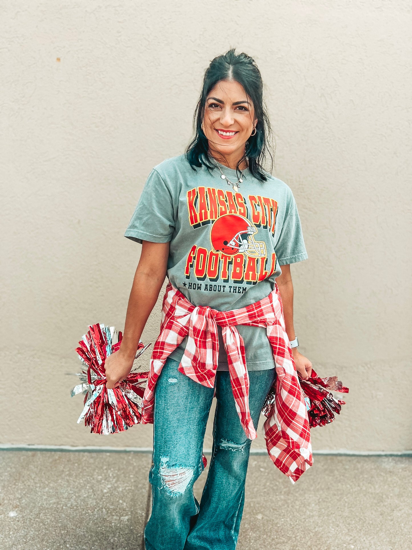 KANSAS CITY FOOTBALL-HOW ABOUT TEE (GREY CC)