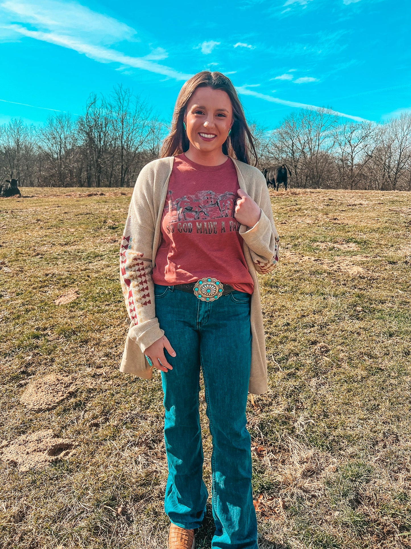 GOD MADE ME A FARMER TEE