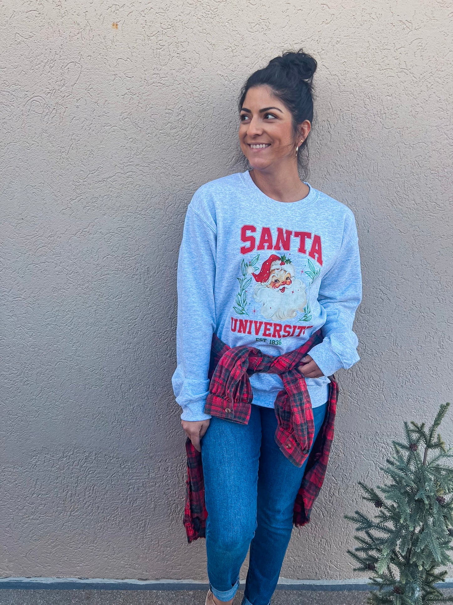 SANTA UNIVERSITY SWEATSHIRT (ASH) (