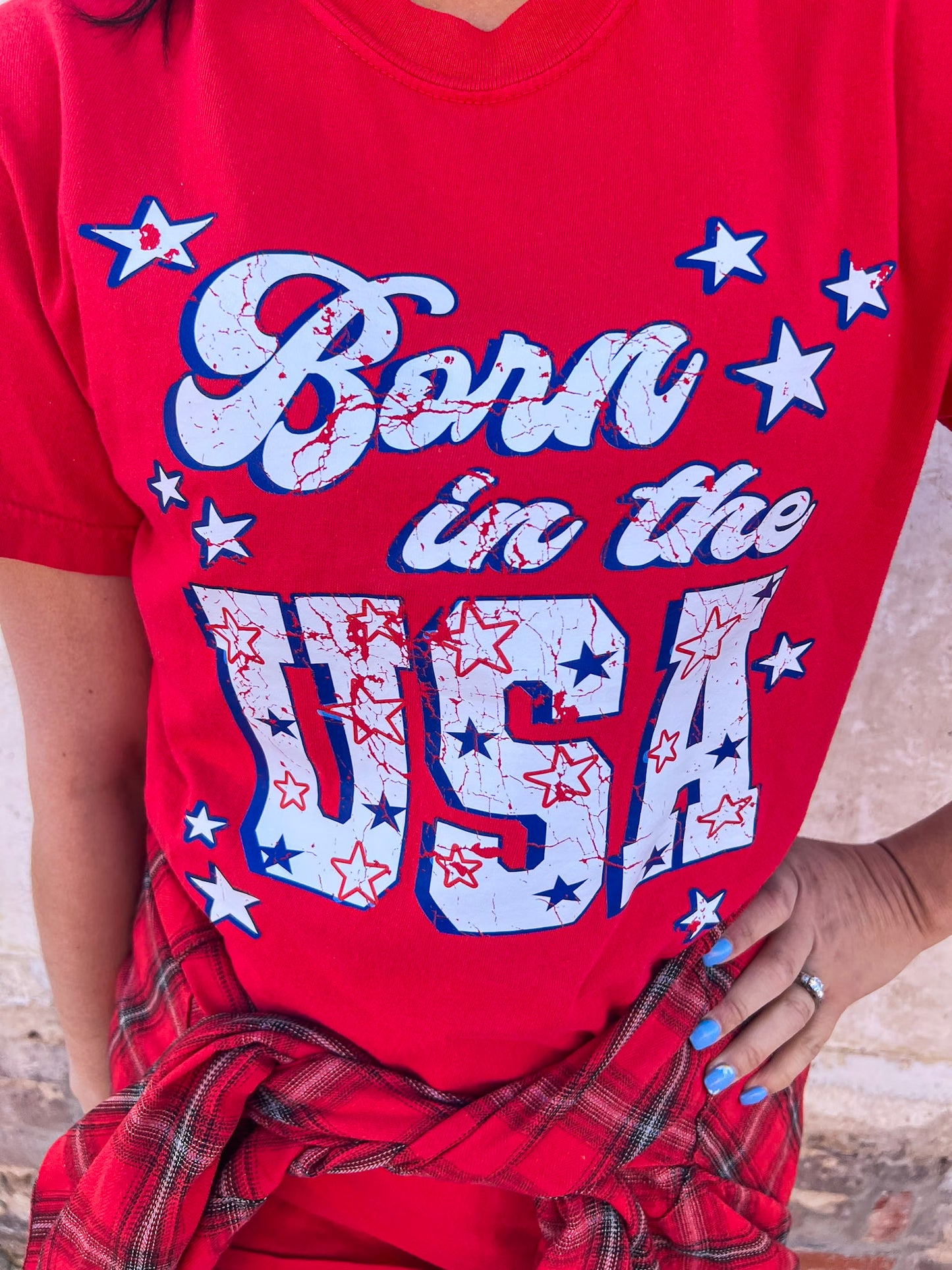BORN IN THE USA TEE