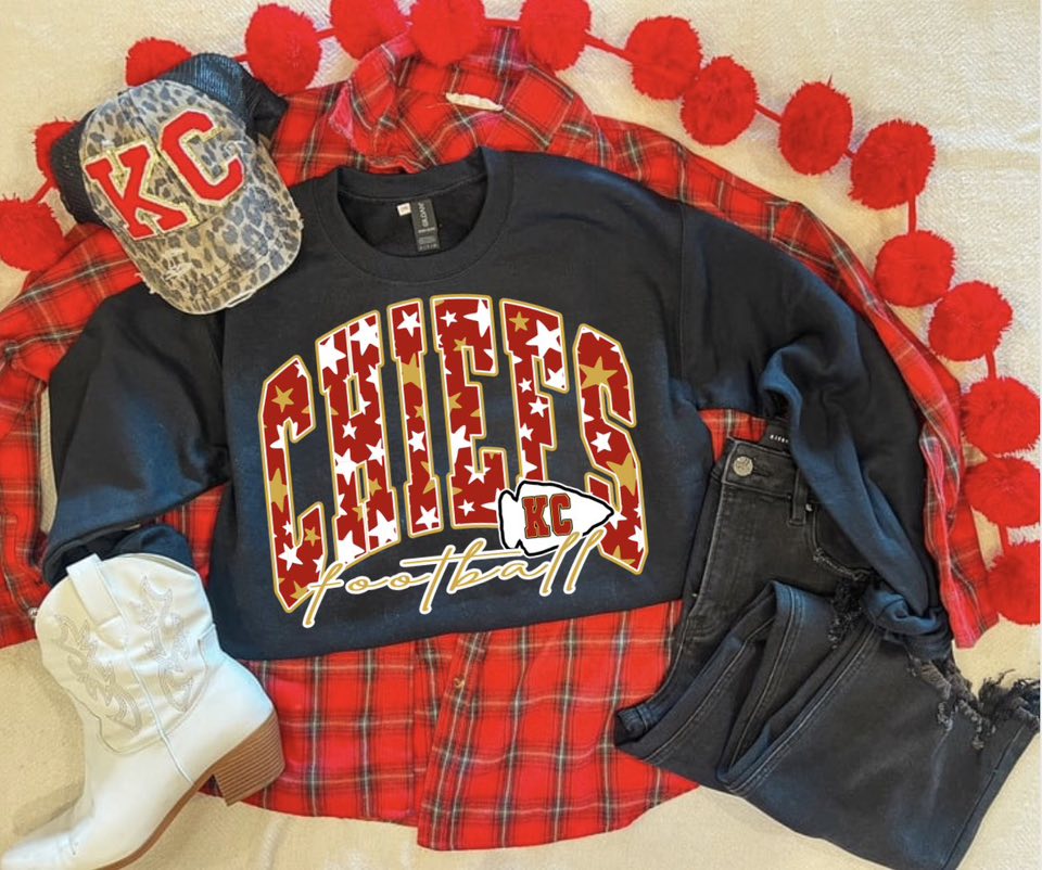 ALL THE STARS CHIEFS SWEATSHIRT (BLACK)
