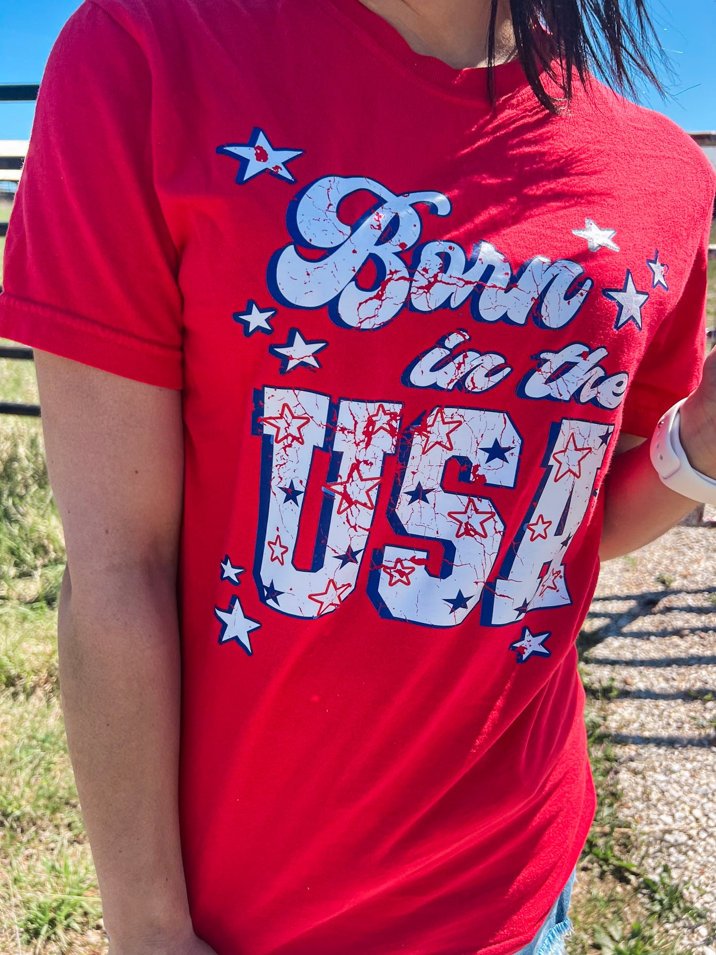 BORN IN THE USA TEE
