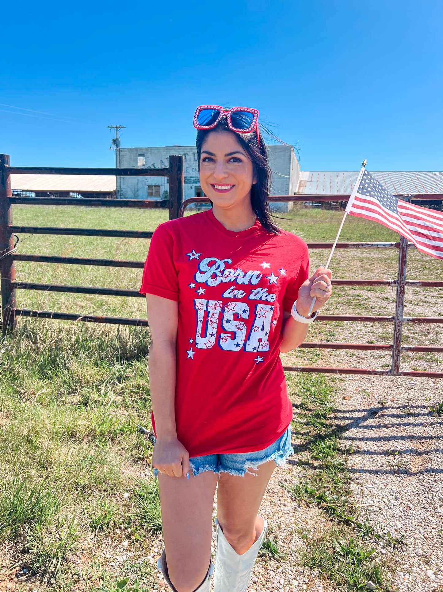 BORN IN THE USA TEE