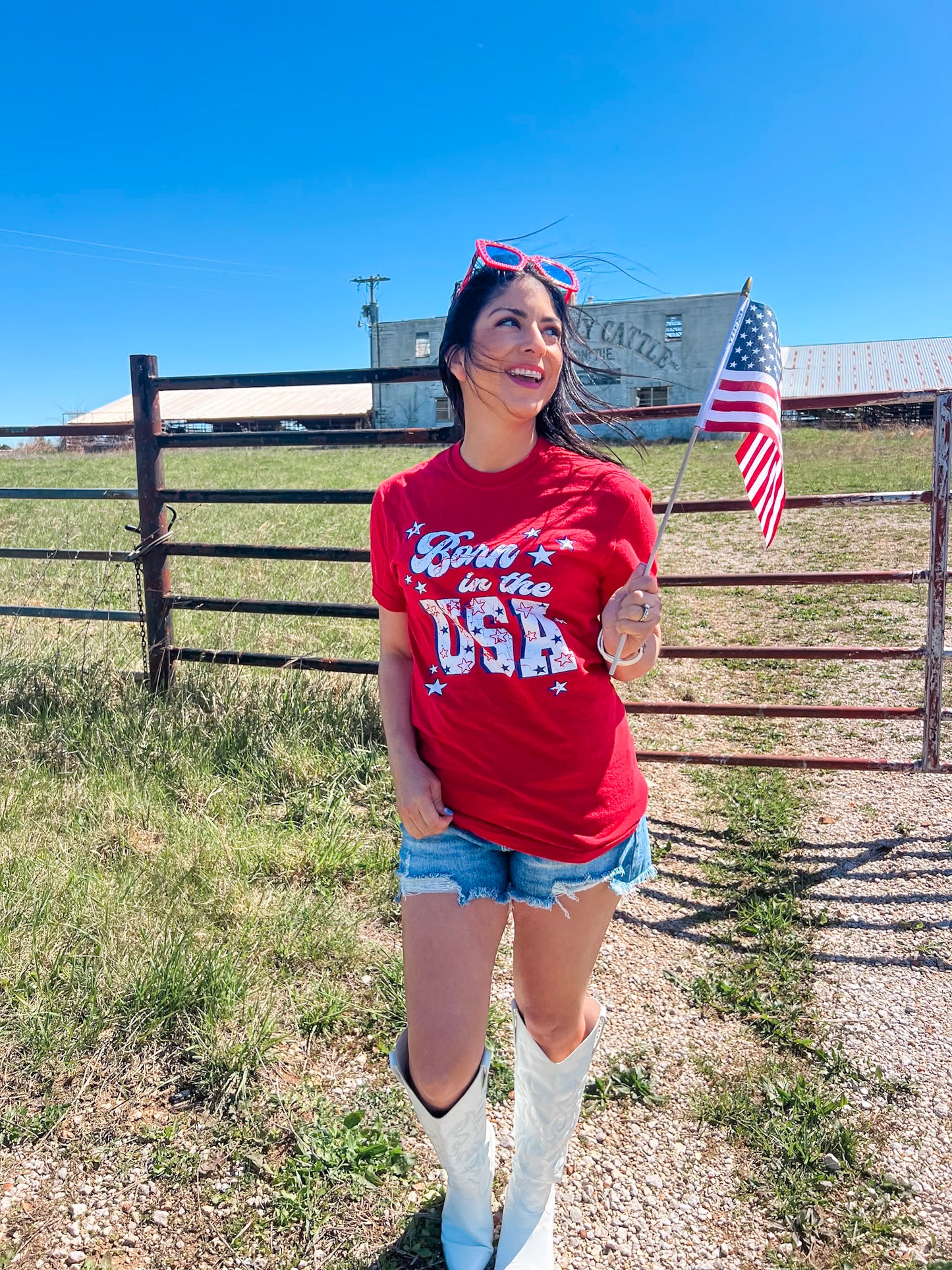 BORN IN THE USA TEE