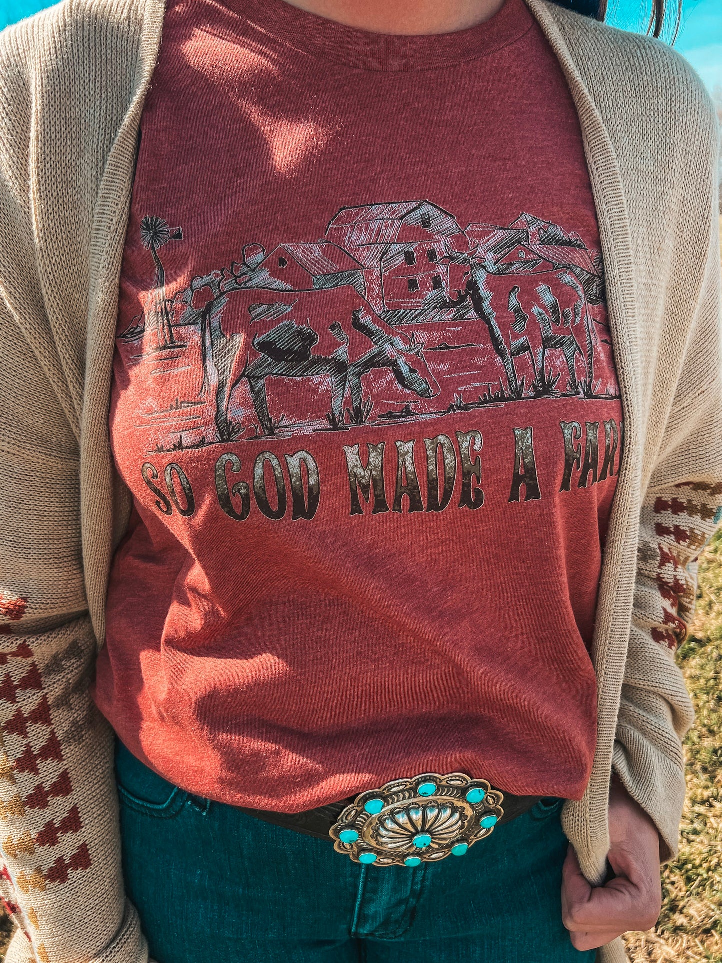 GOD MADE ME A FARMER TEE