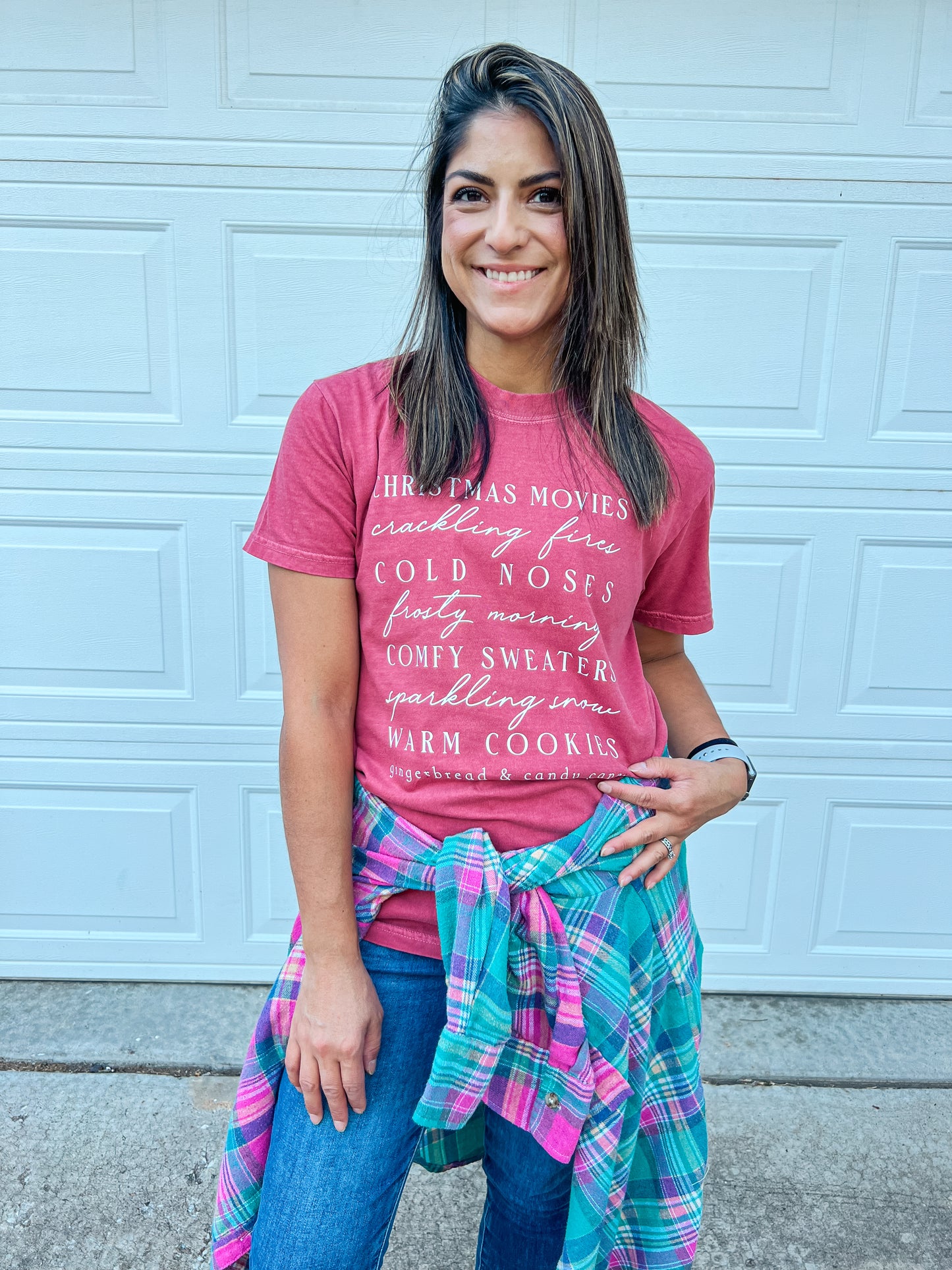 CHRISTMAS LIST TEE (CRIMSON)