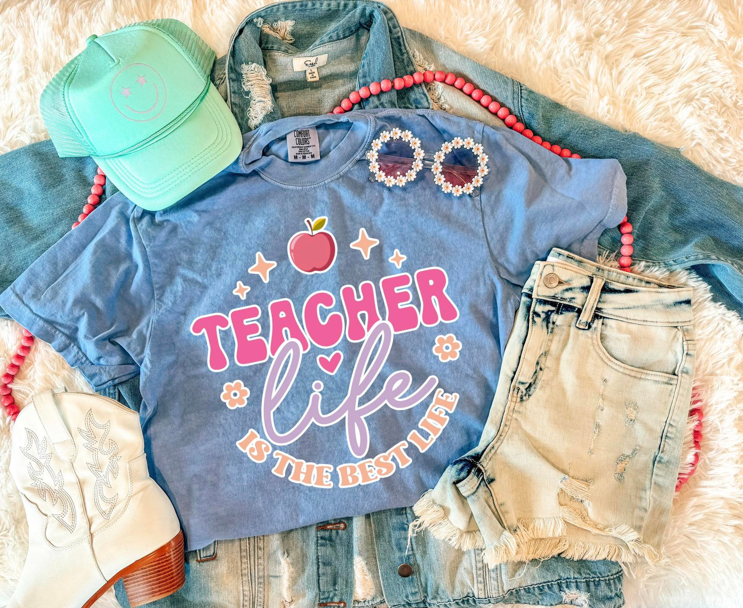 TEACHER LIFE IS THE BEST (BLUE JEAN)