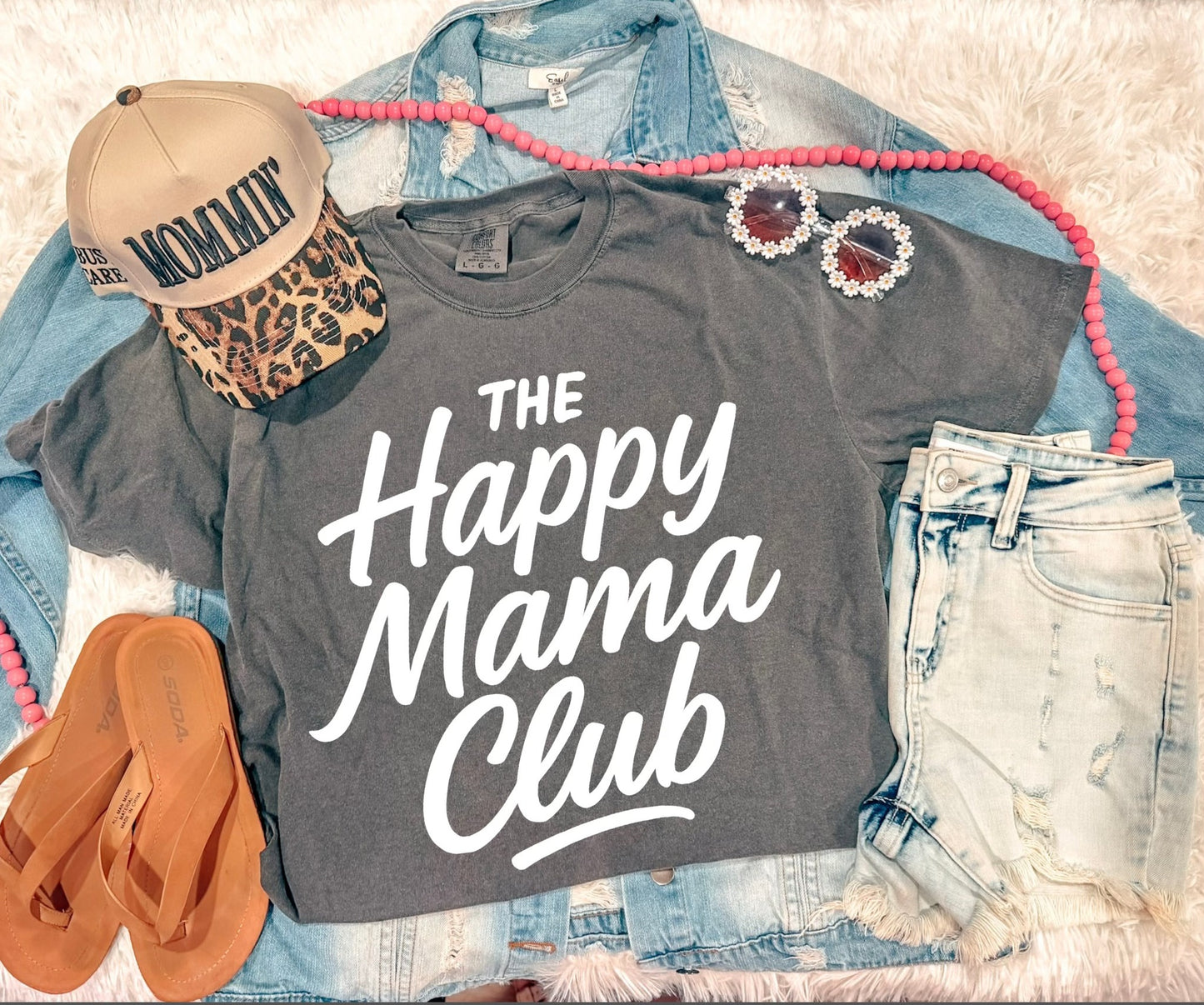 HAPPY MAMA CLUB TEE (PEPPER)