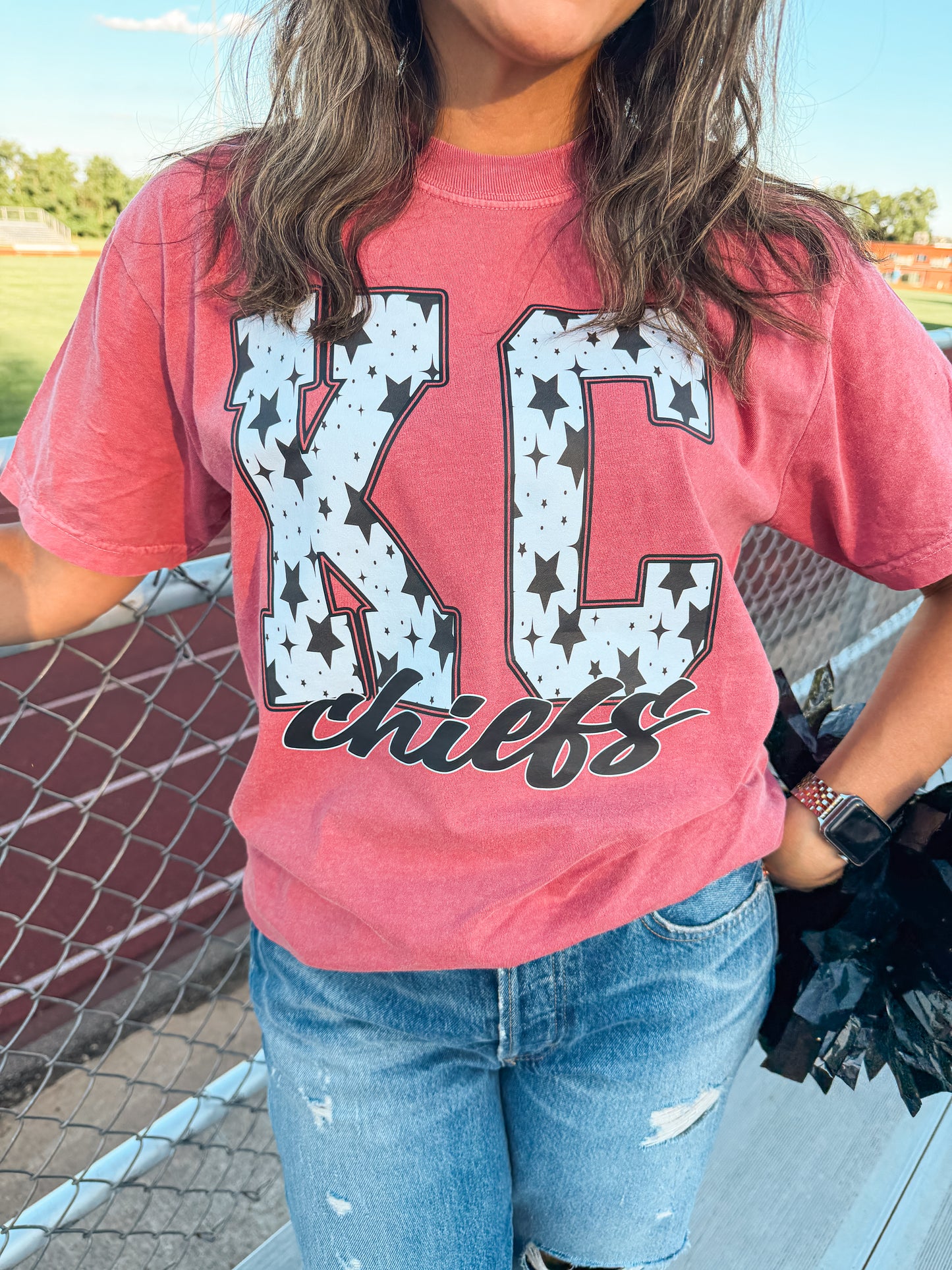 KC CHIEFS STARS TEE (CRIMSON)