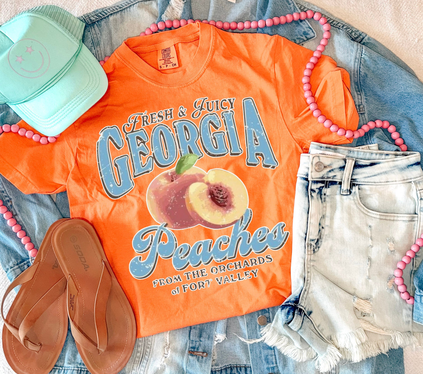 GEORGIA PEACHES TEE (MELON)