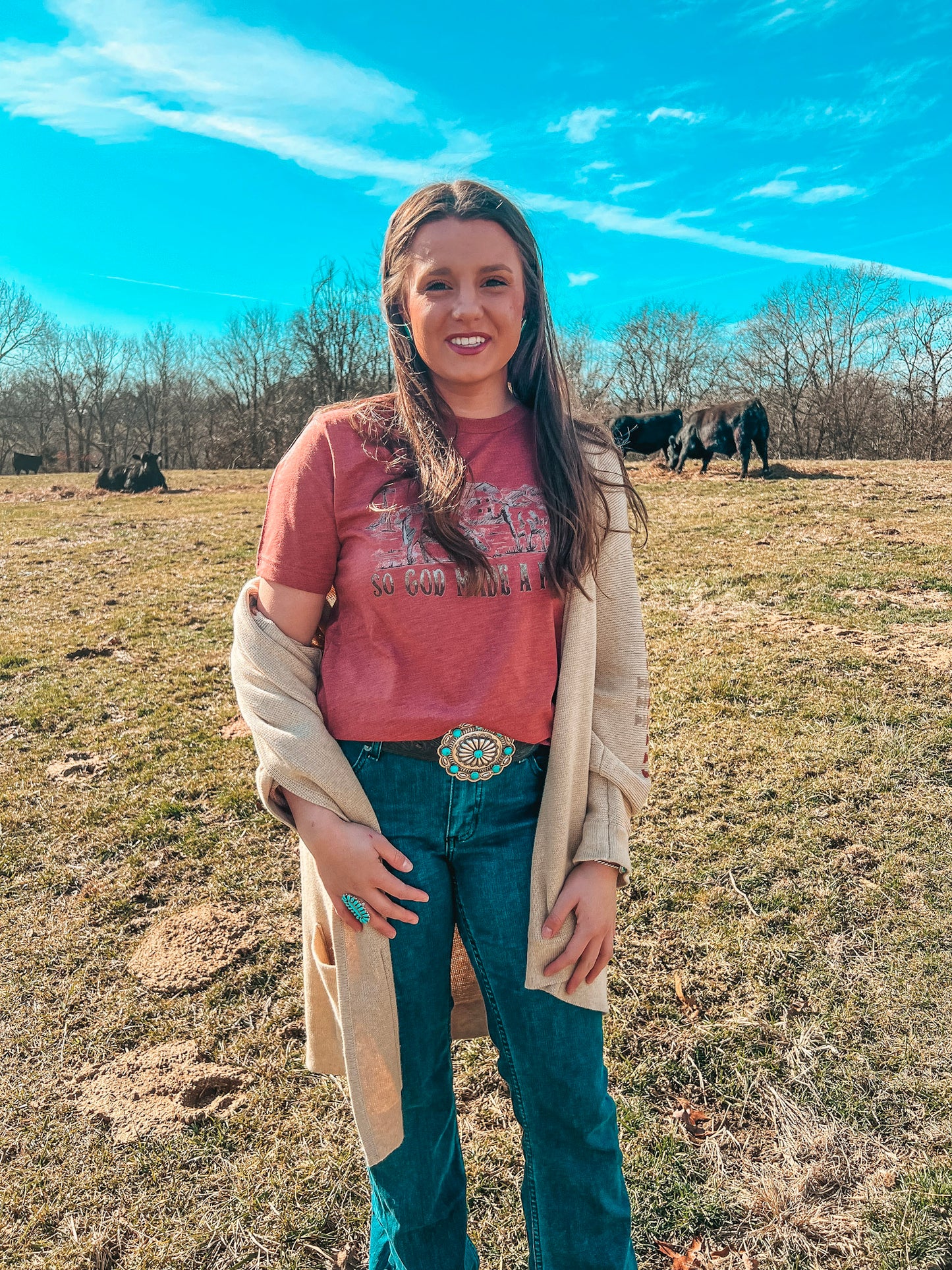 GOD MADE ME A FARMER TEE