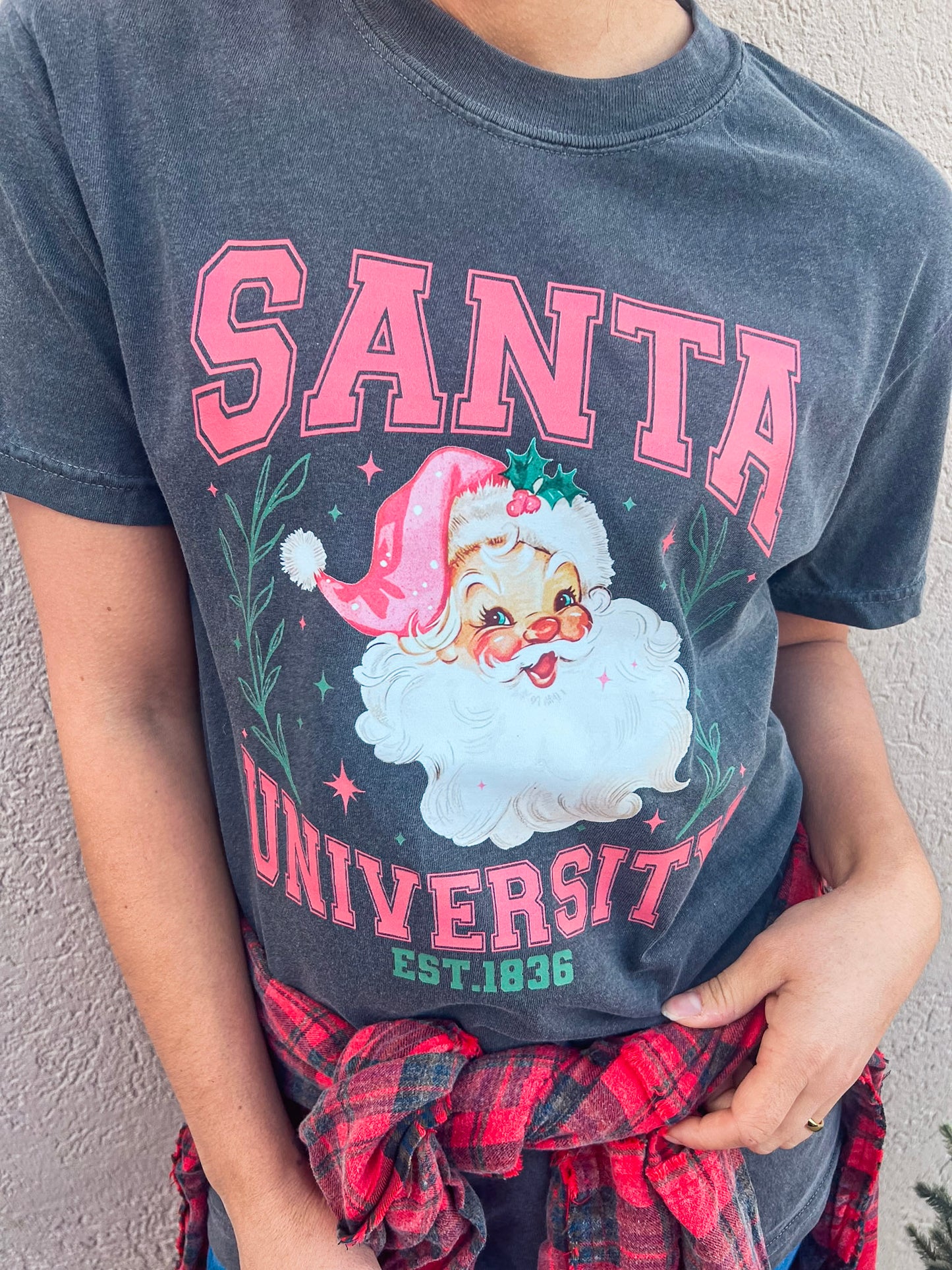 SANTA UNIVERSITY TEE (SAGE)