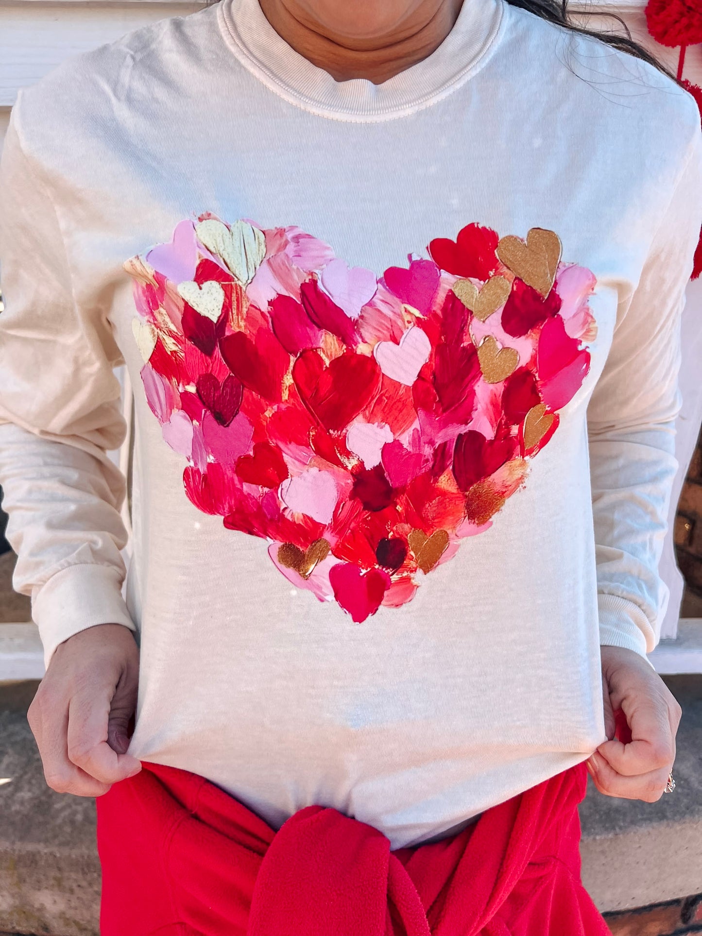 PATCHWORK HEART LONG SLEEVE