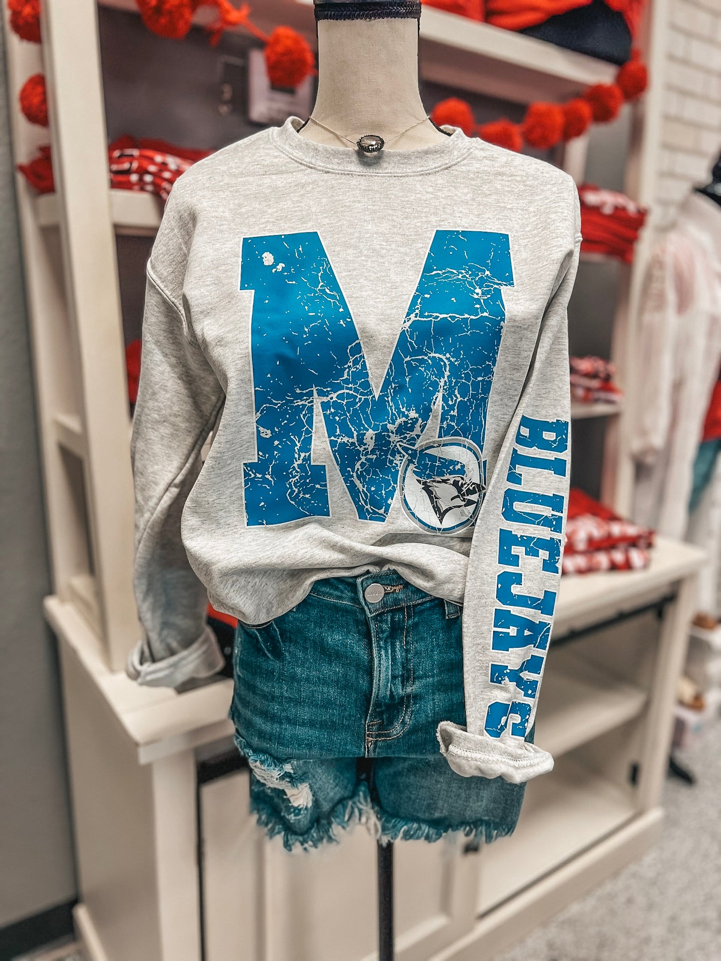CUSTOM SCHOOL SPIRIT WEAR - MESSAGE US FOR MOCK UP {{NEW VARSITY WITH SLEEVE}}