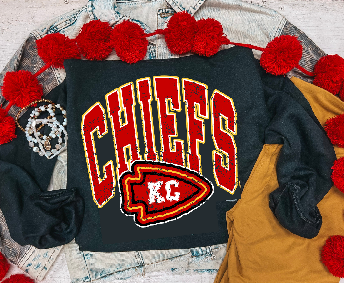 CHIEFS BASIC SWEATSHIRT (BLACK)