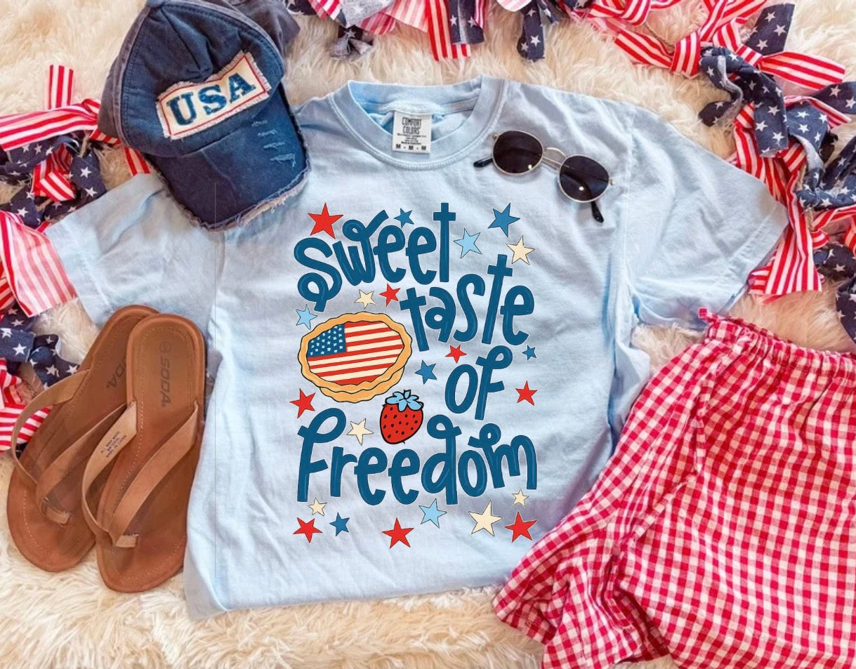 SWEET TASTE OF FREEDOM TEE (CHAMBRAY CC)