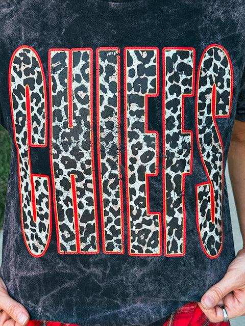 CHIEFS LEOPARD TEE (ACID)