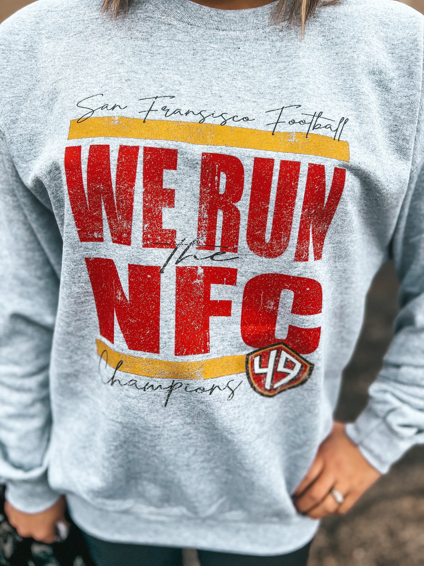 49ERS WE RUN THE NFC SWEATSHIRT