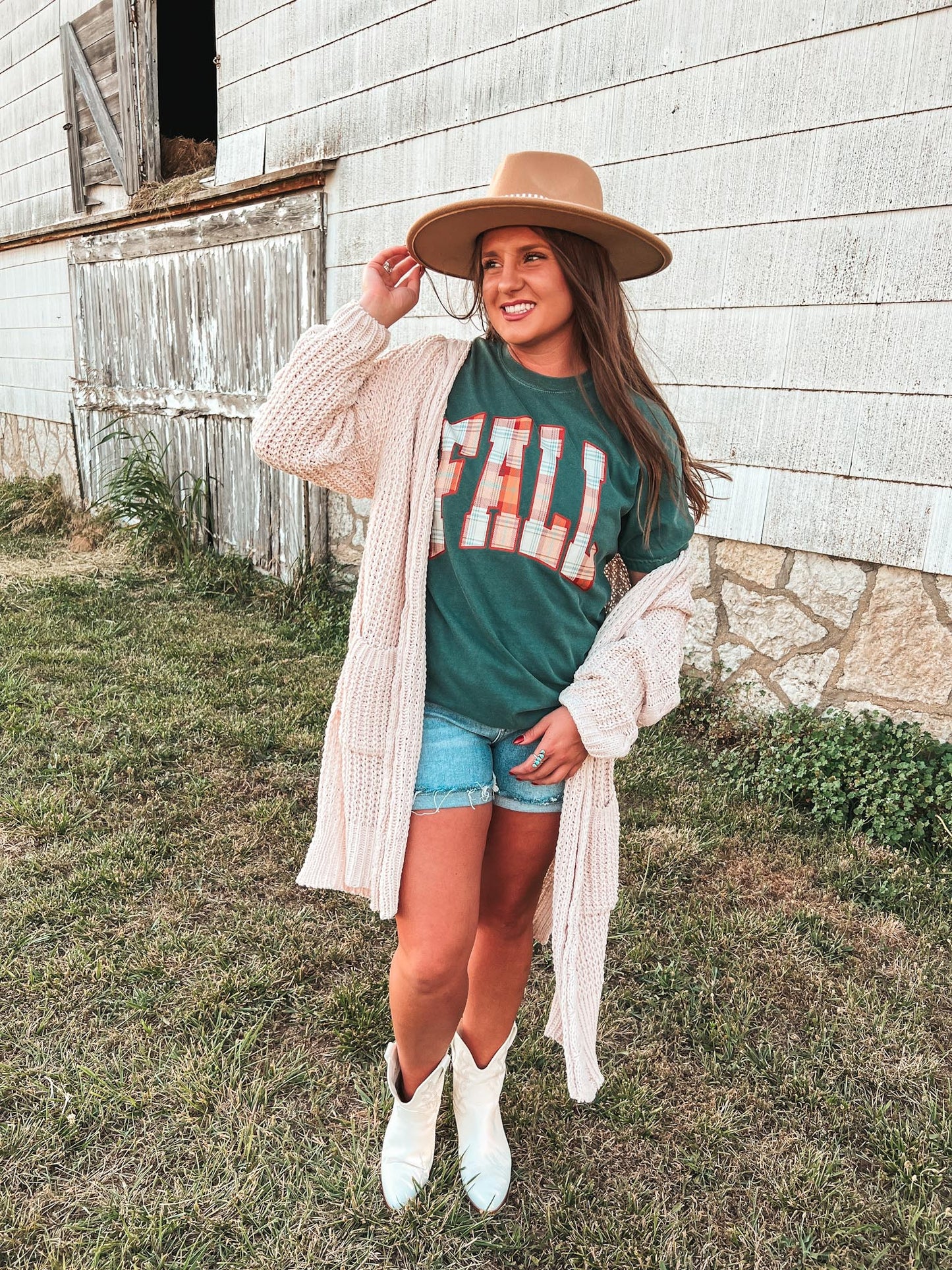 FALL PLAID TEE