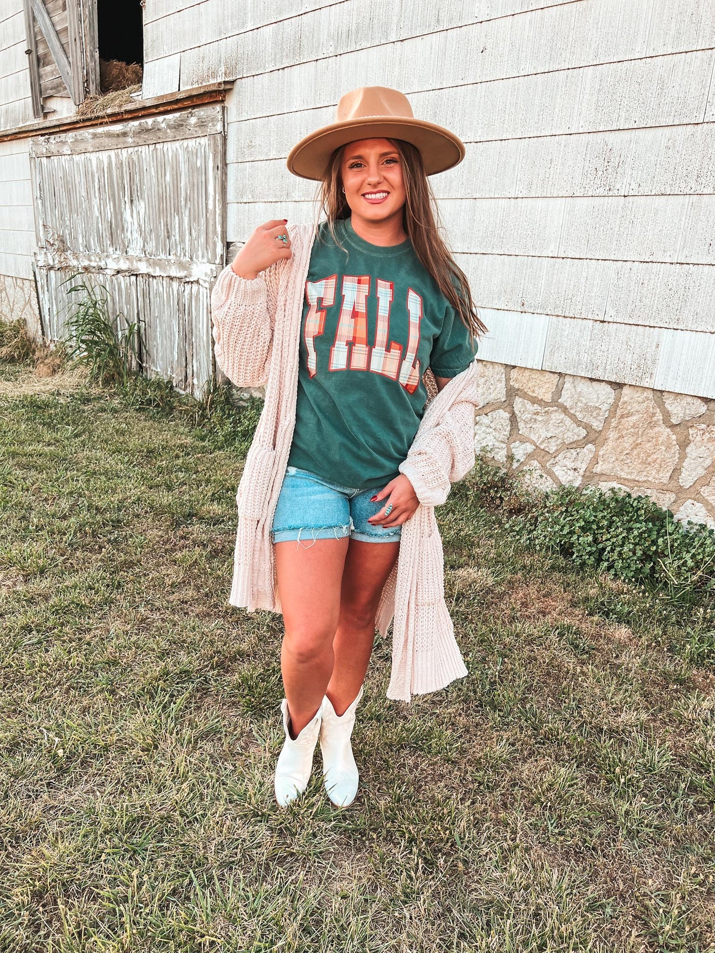 FALL PLAID TEE