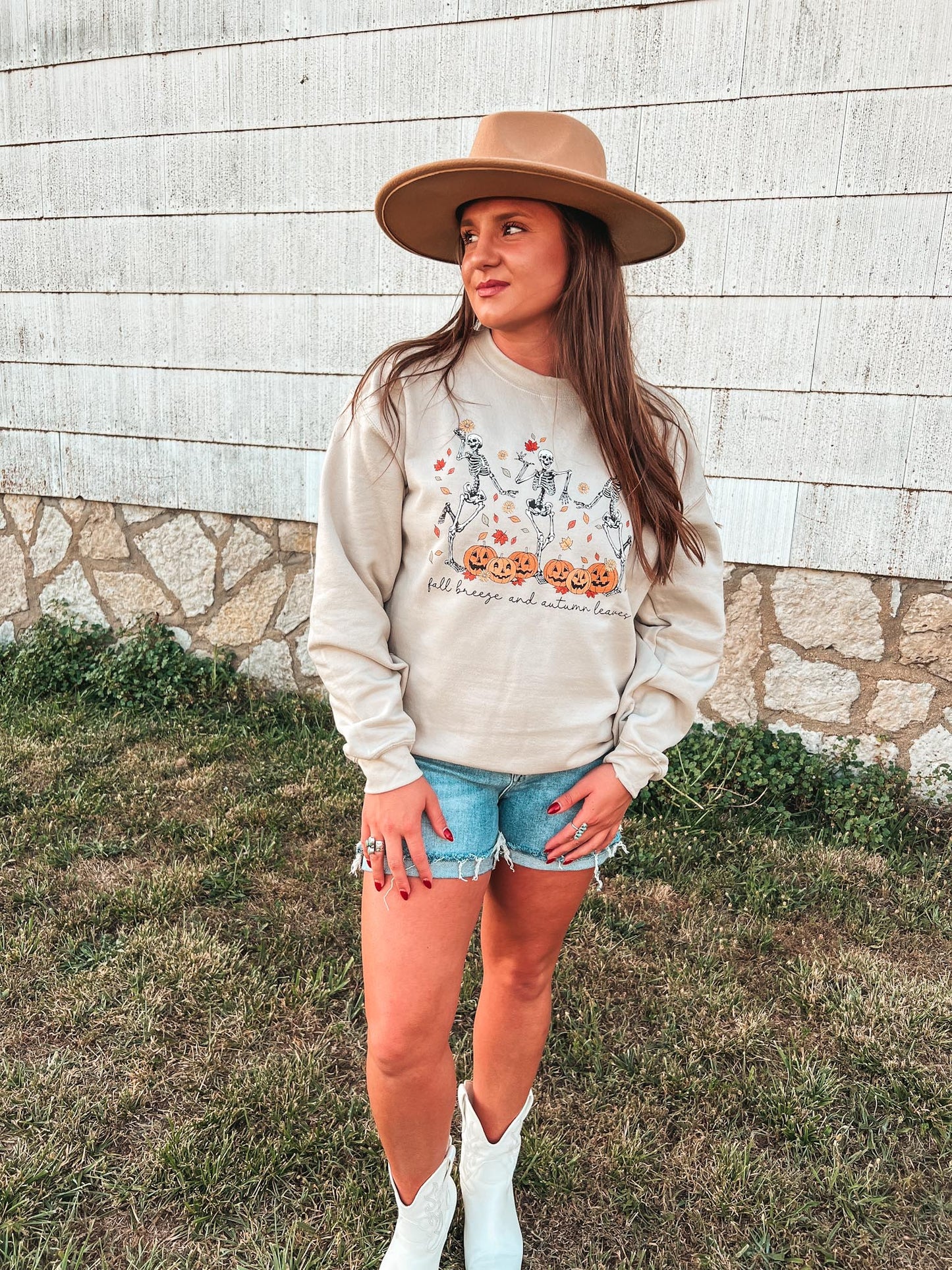 FALL BREEZE AND AUTUMN LEAVES SWEATSHIRT