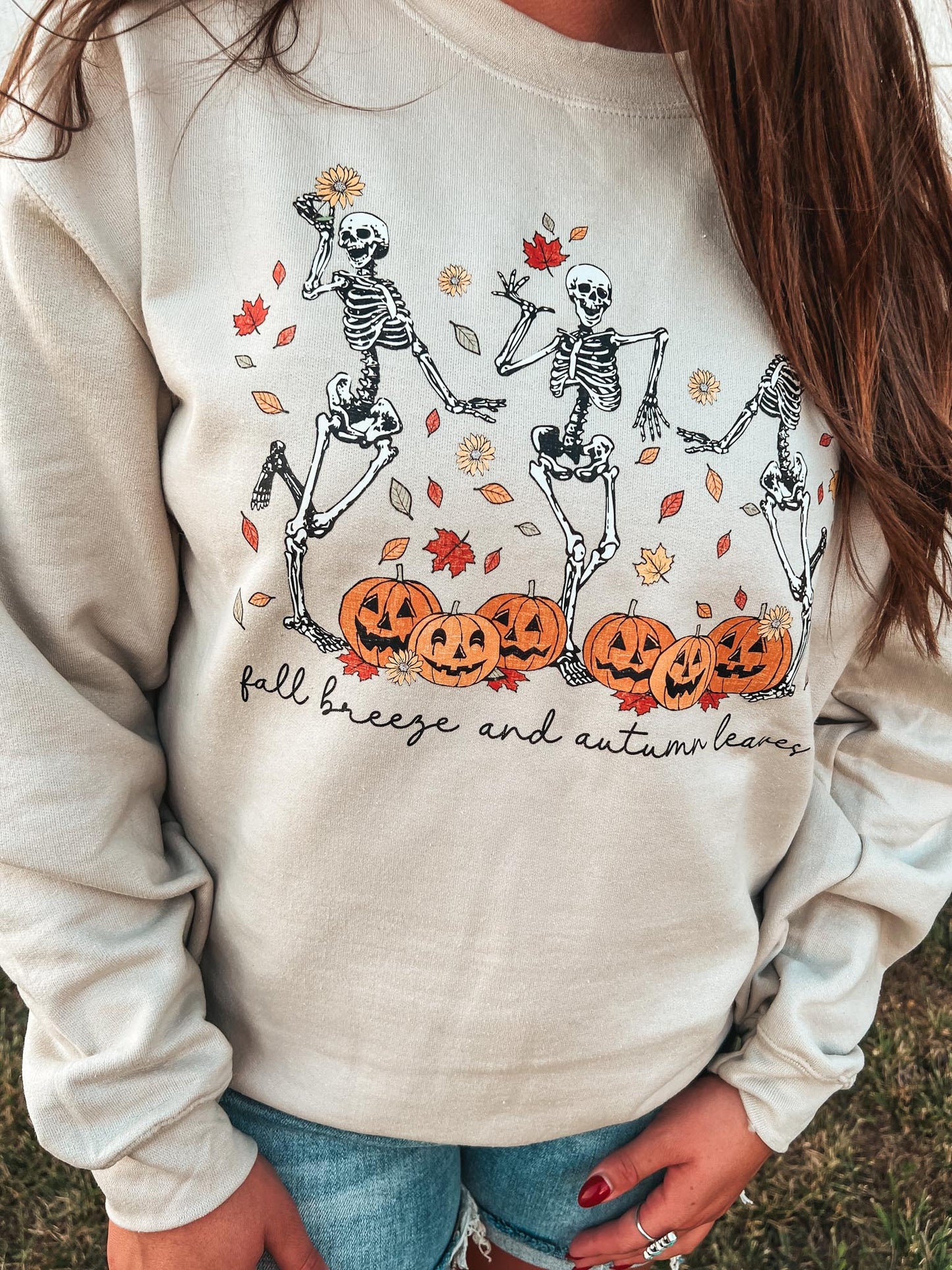 FALL BREEZE AND AUTUMN LEAVES SWEATSHIRT
