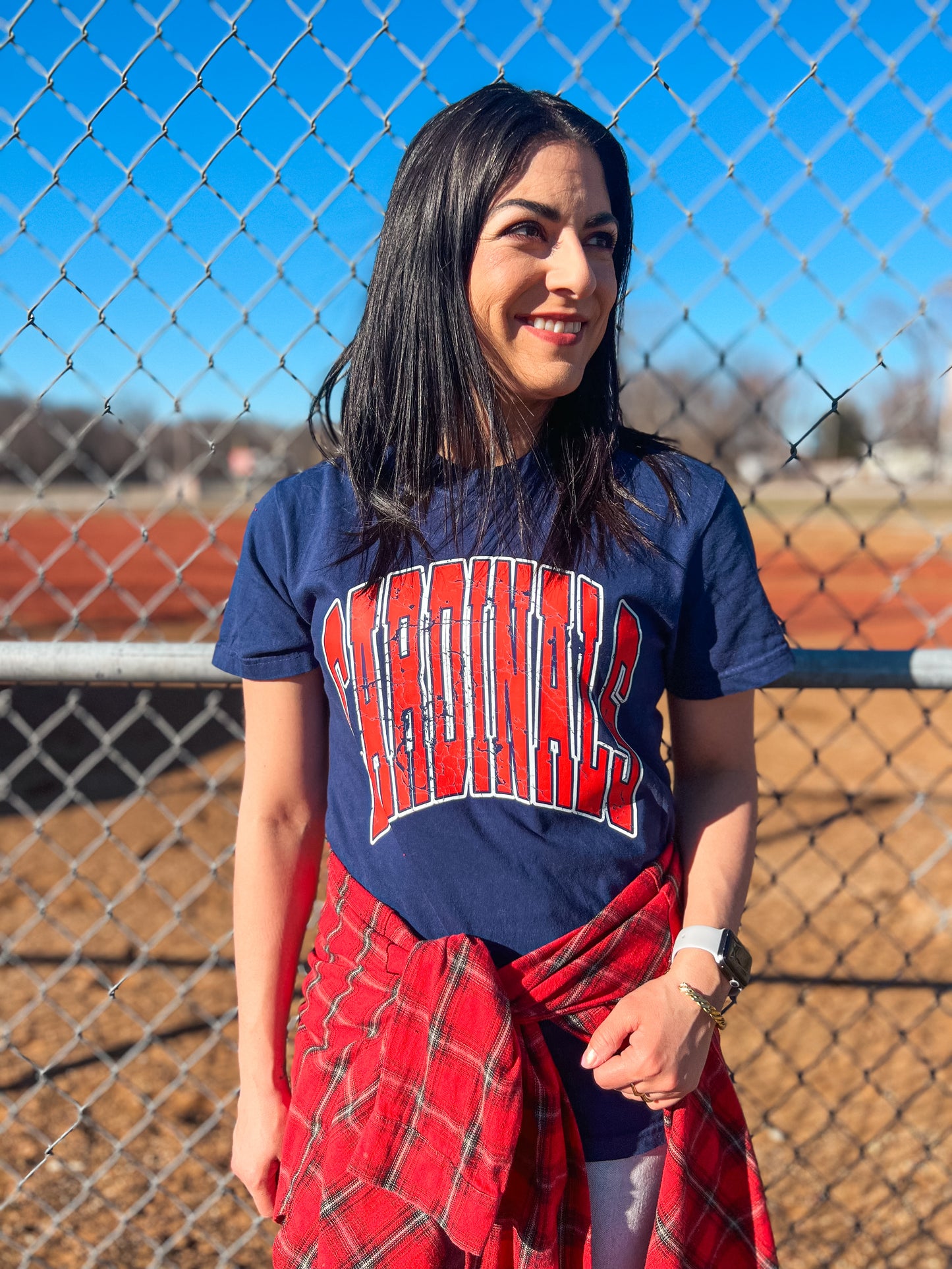 CARDINALS TEE (NAVY CC)
