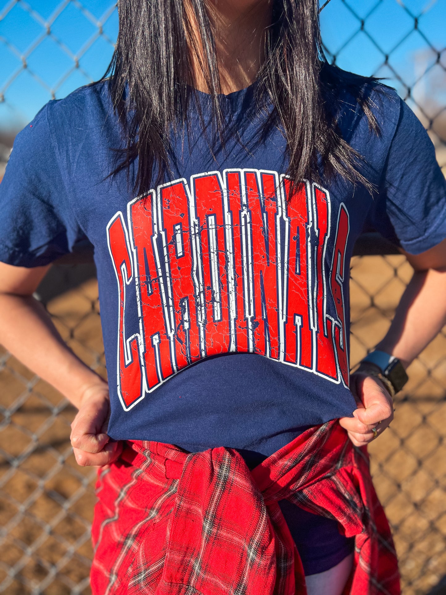 CARDINALS TEE (NAVY CC)