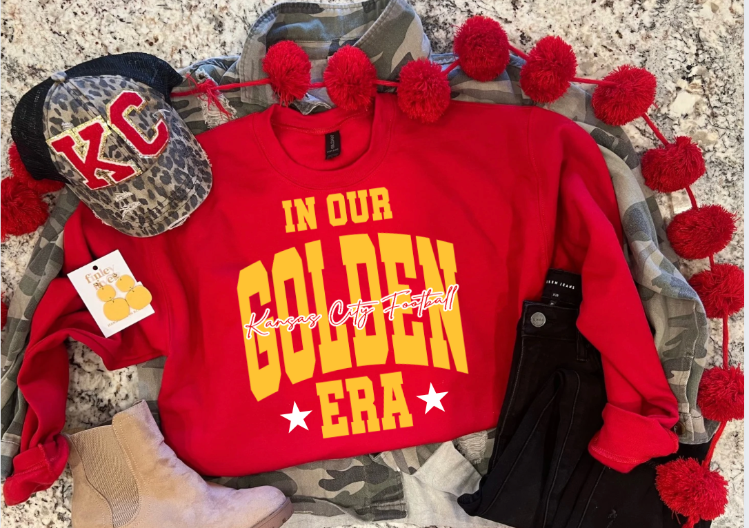IN OUR GOLDEN ERA SWEATSHIRT (RED)