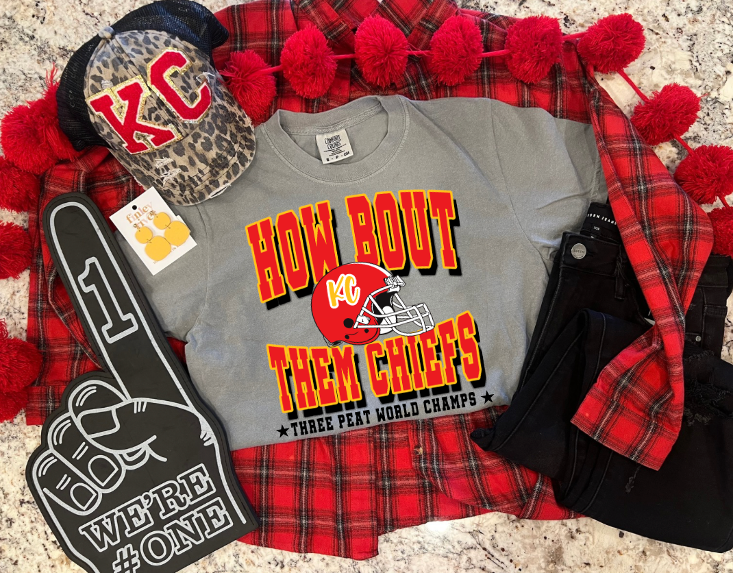 HOW BOUT THEM CHIEFS TEE (GREY)