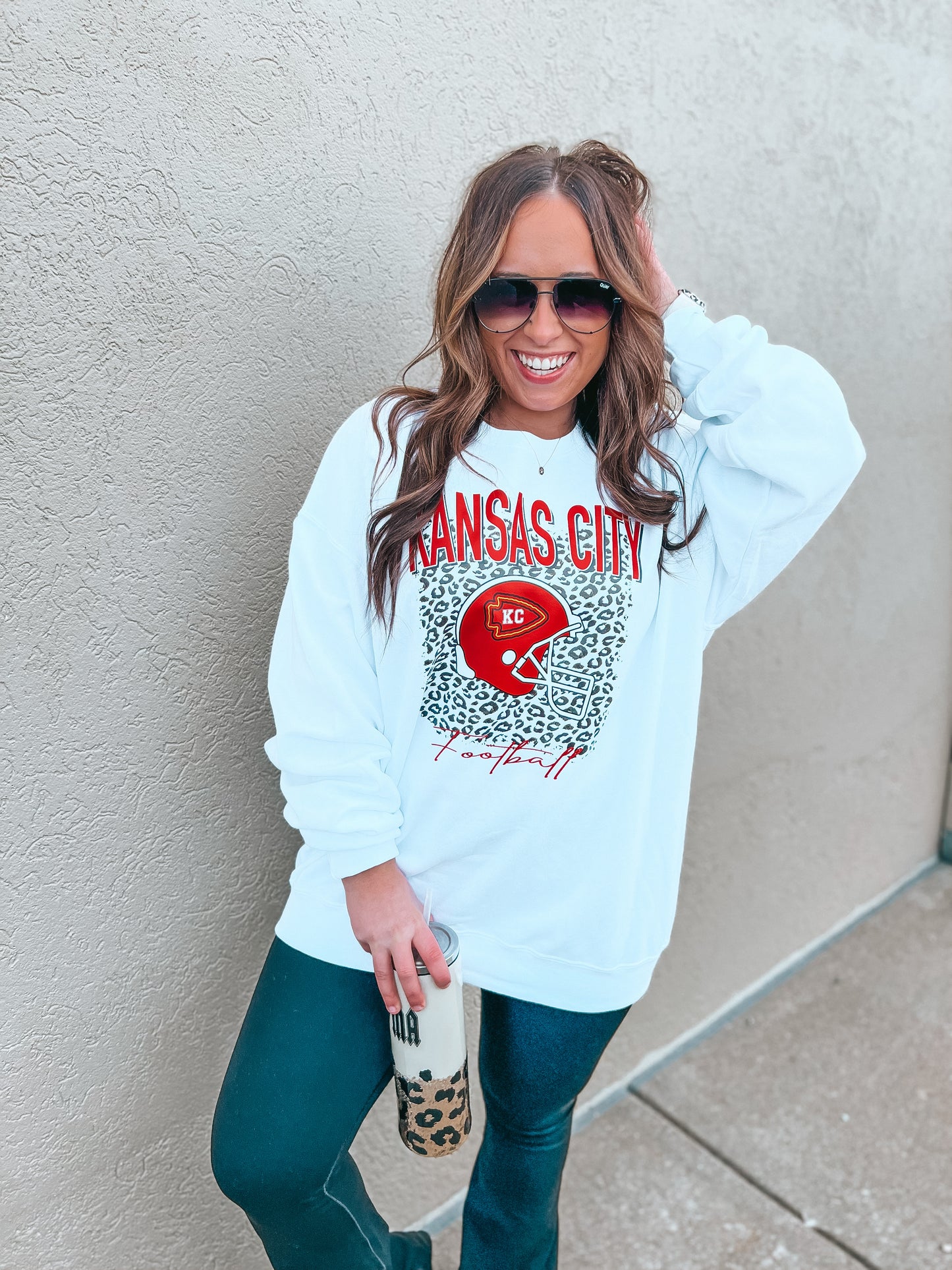 CHIEFS VINTAGE LEOPARD SWEATSHIRT