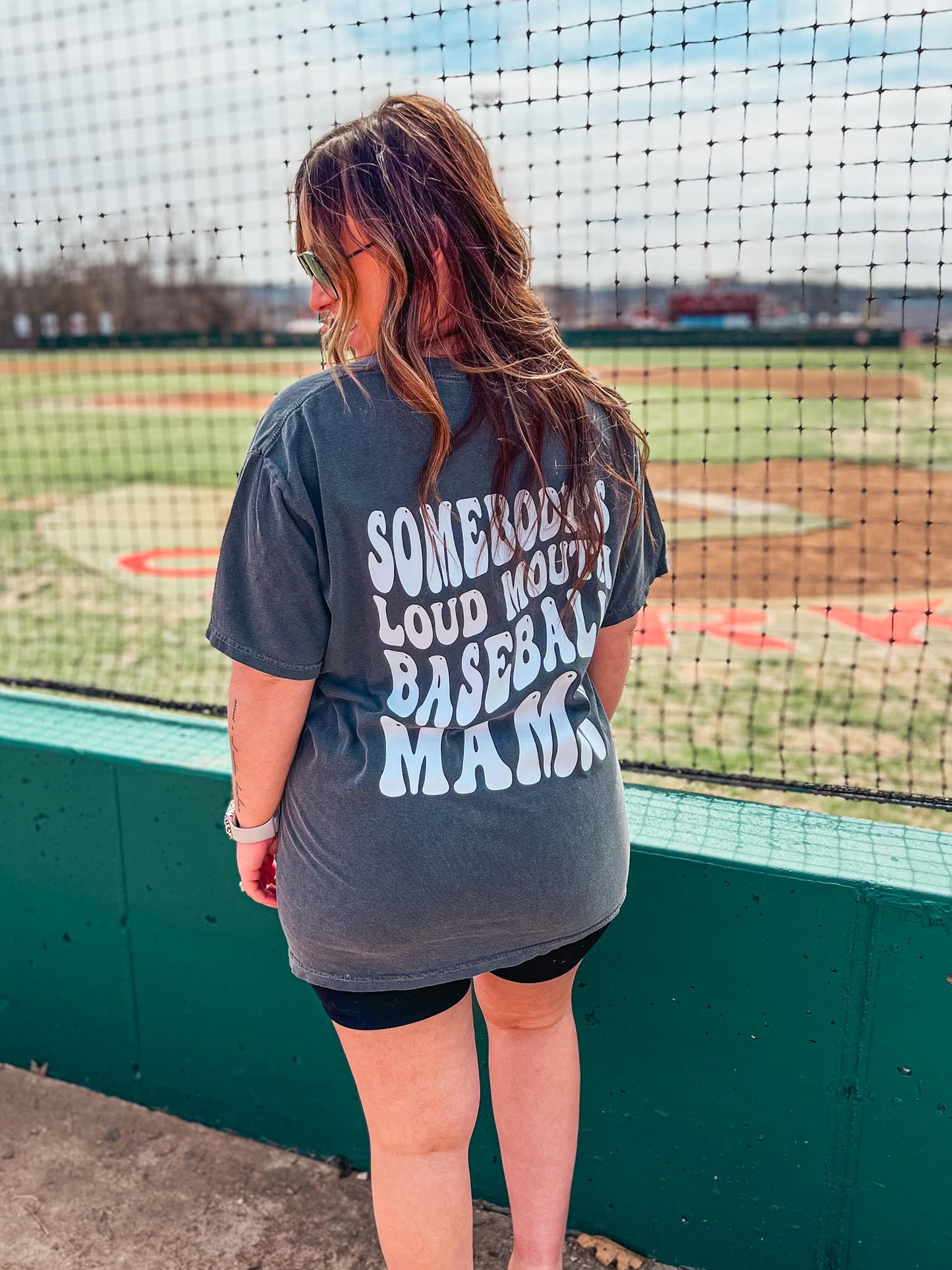 SOMEONES LOUD MOUTH BASEBALL MAMA PEPPER TEE