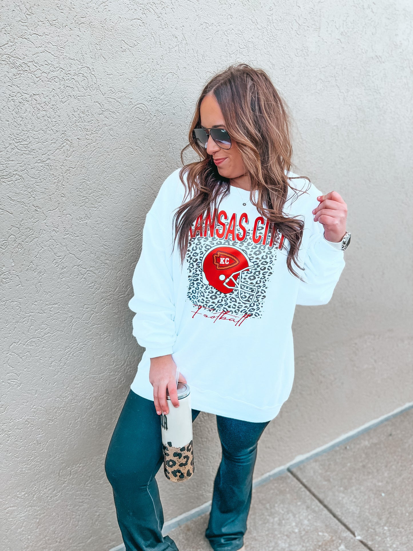 CHIEFS VINTAGE LEOPARD SWEATSHIRT