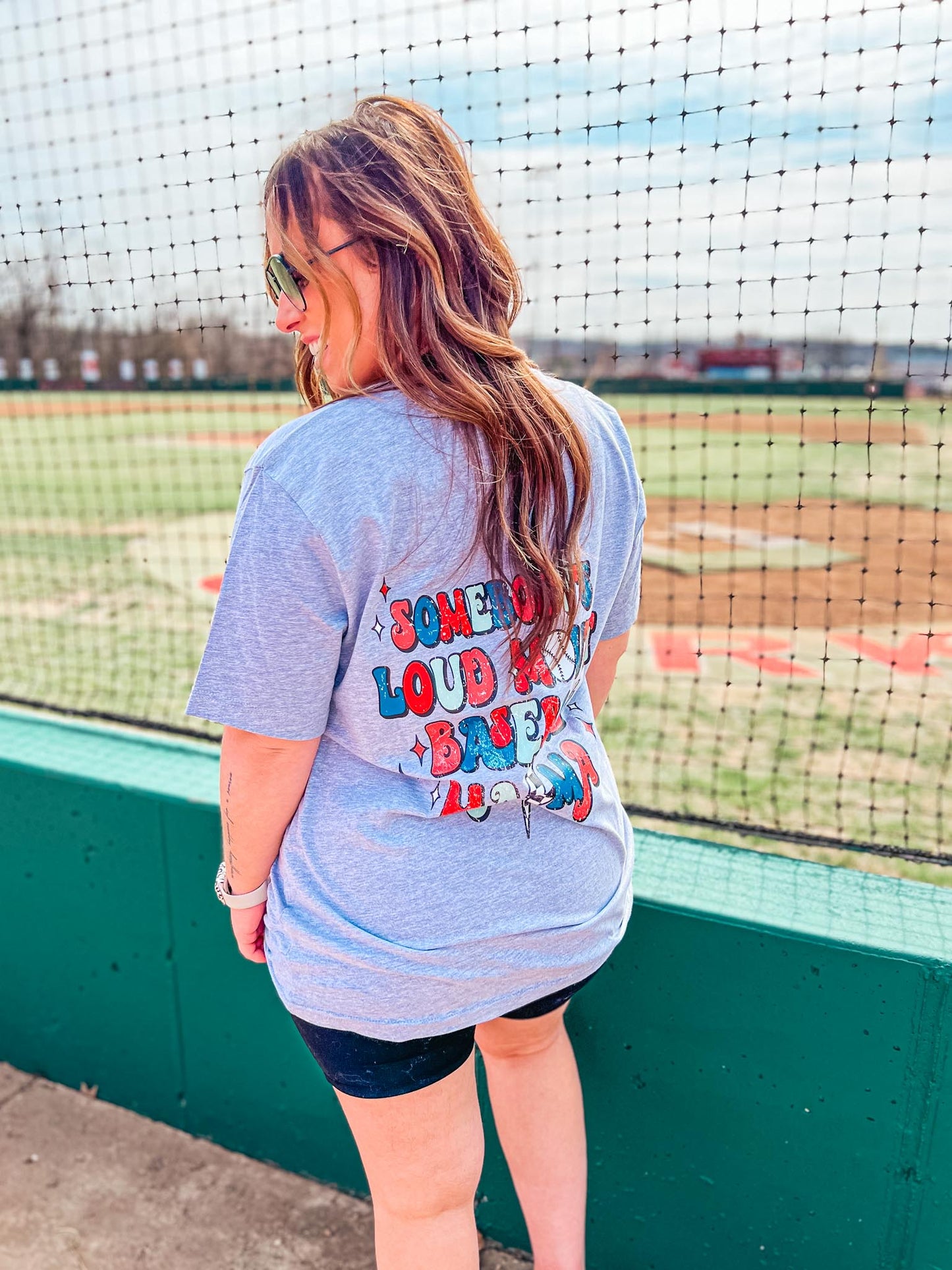 SOMEONES LOUD MOUTH BASEBALL MAMA TEE