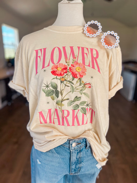 FLOWER MARKET TEE (IVORY)