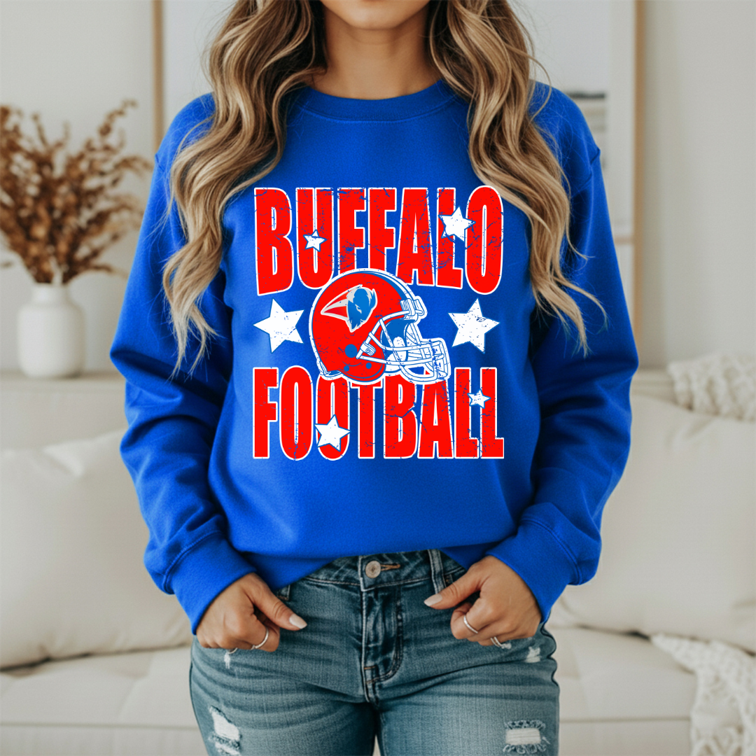 BUFFALO FOOTBALL SWEATSHIRT (BLUE)