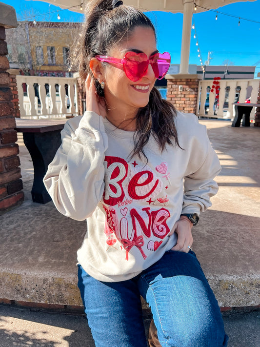 BE MINE SWEATSHIRT (SAND)