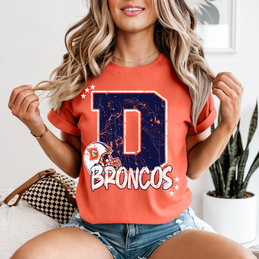 DENVER SCRIPT TEE (ORANGE)