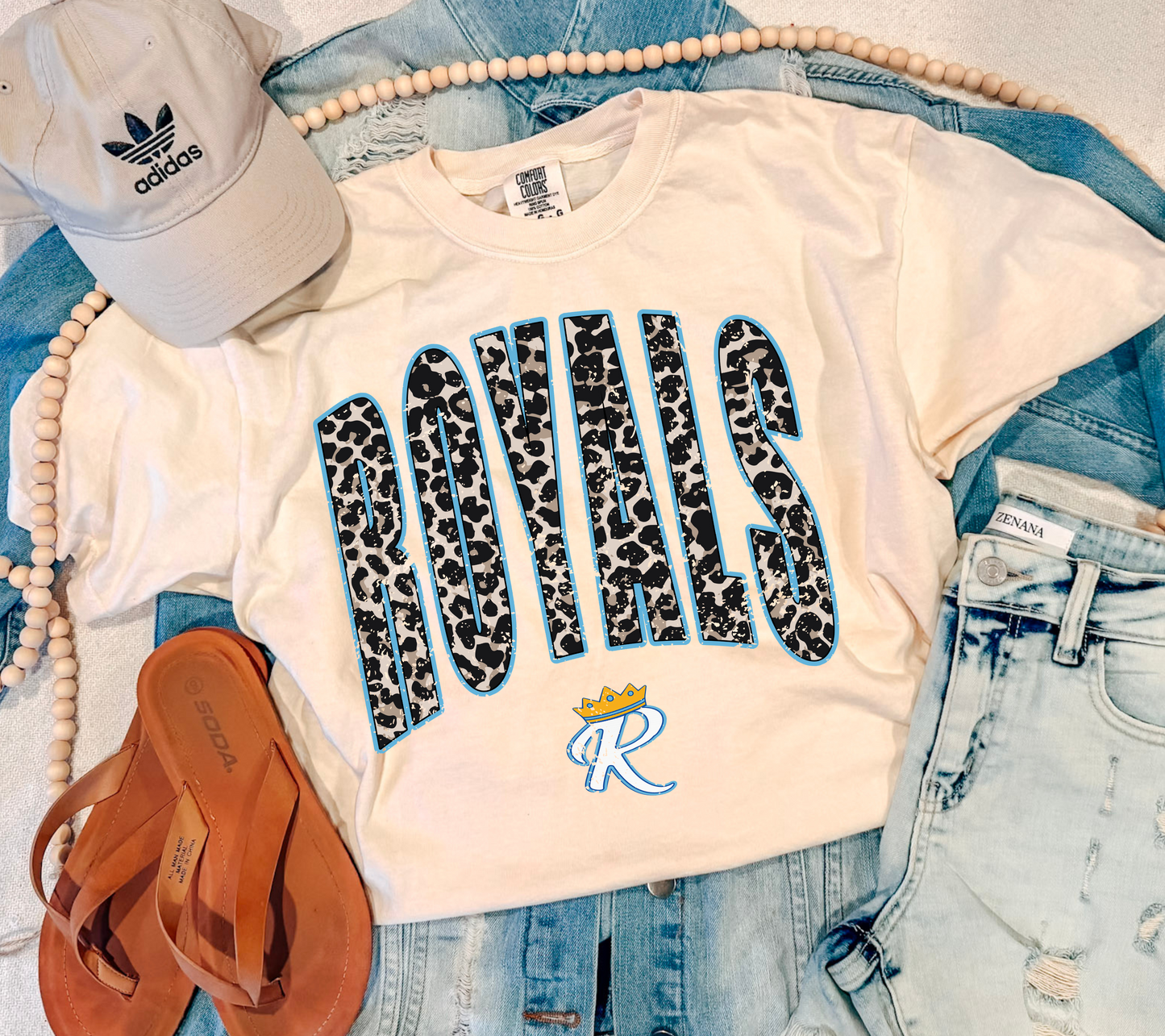 ROYAL LEOPARD TEE (IVORY)